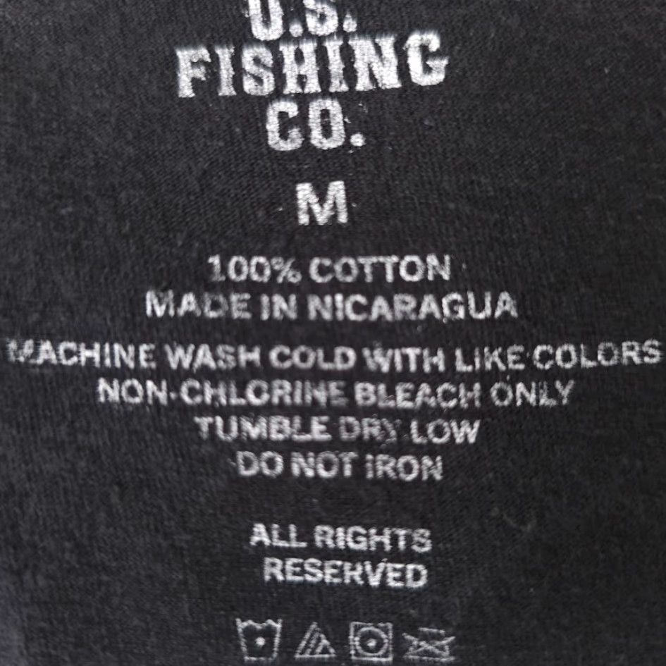 CO VINTAGE Grizzly Bear T Shirt Mens US Fishing Co Black Medium Naughty By Nature Size US M / EU 48-50 / 2 - 6 Thumbnail