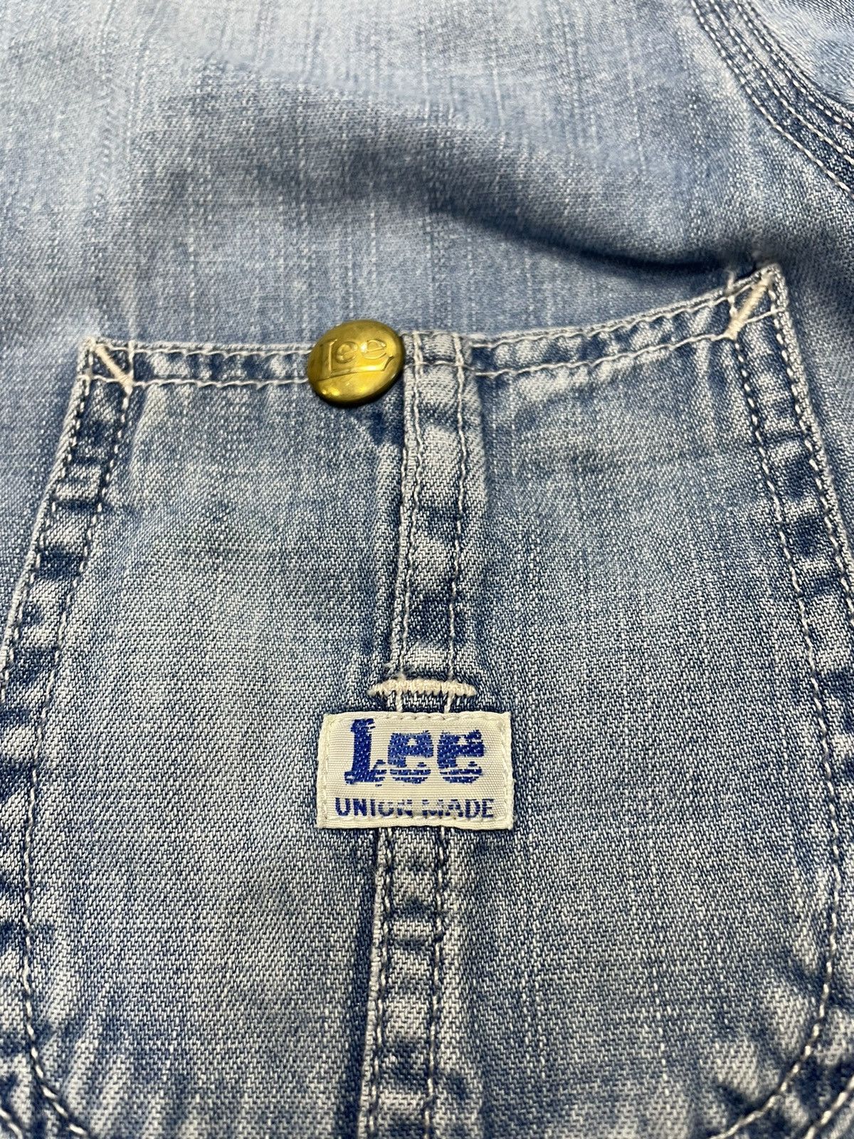 Lee × Vintage Lee Women Vintage Denim Faded Worker Jacket Size S / US 4 / IT 40 - 7 Thumbnail