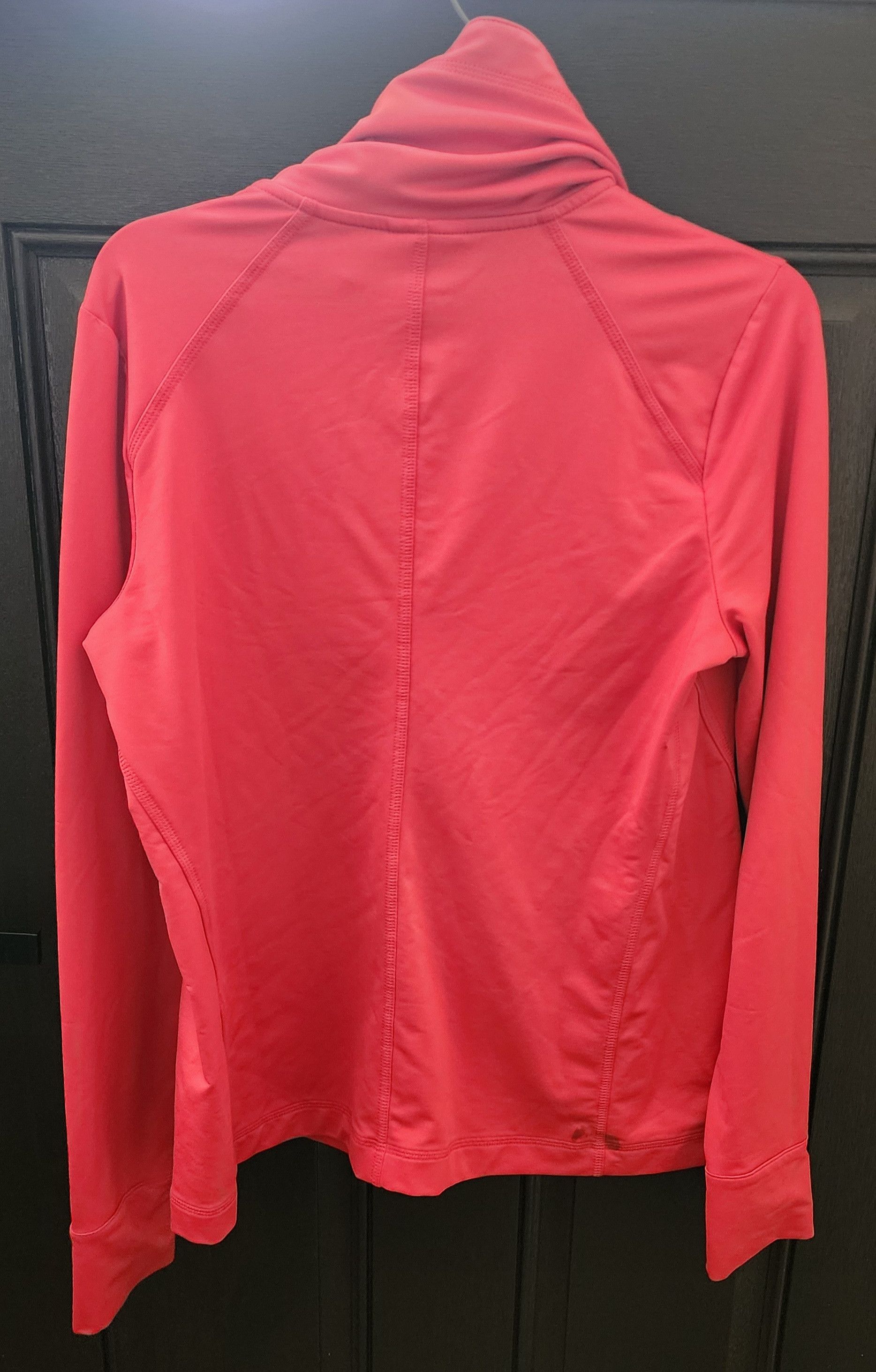 Other J.Jill Zipper Cowl Neck Athletic Pullover Light Red Size M Size M / US 6-8 / IT 42-44 - 2 Thumbnail