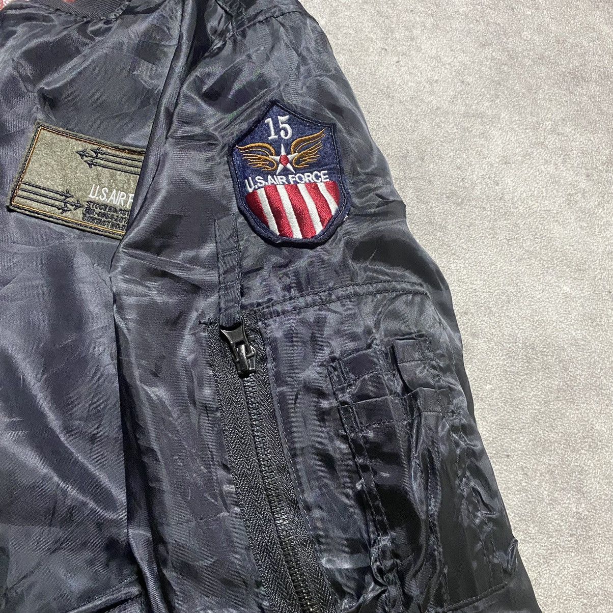 Vintage MA-1 Military U.S. Air Force Future Bullet Size US L / EU 52-54 / 3 - 3 Thumbnail
