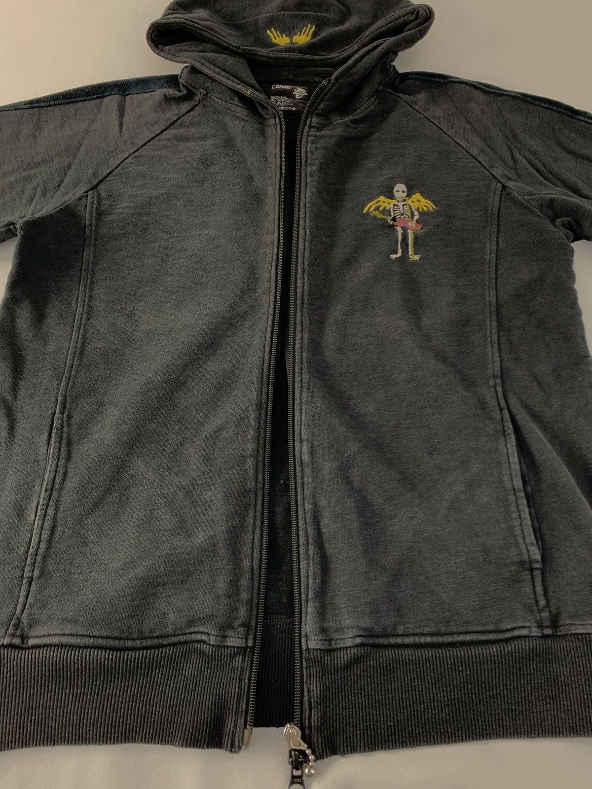 PPFM PPFM Rock and Roll Skull Skeleton Unisex Zip Hoodie Size US S / EU 44-46 / 1 - 4 Thumbnail