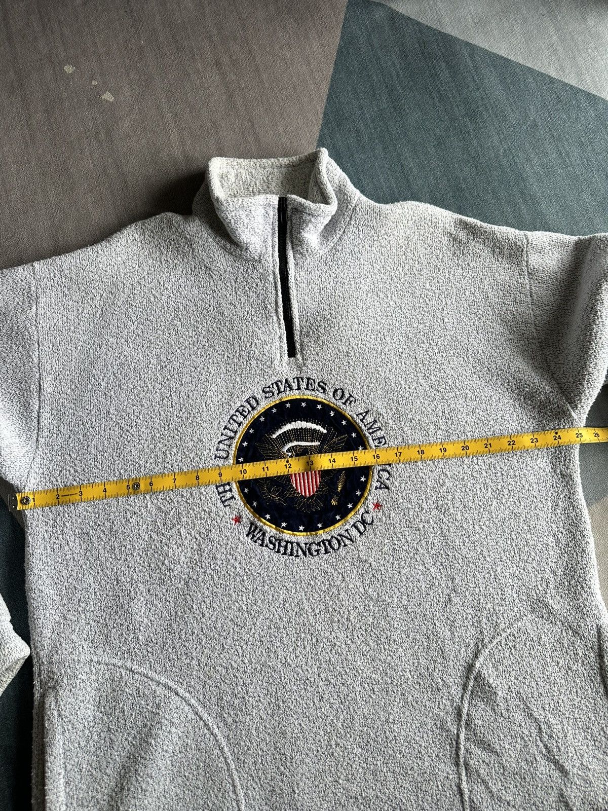 Cedarwood State Vintage Washington DC Cedar Sport Half Zipper Fleece A154 Size US XL / EU 56 / 4 - 9 Thumbnail