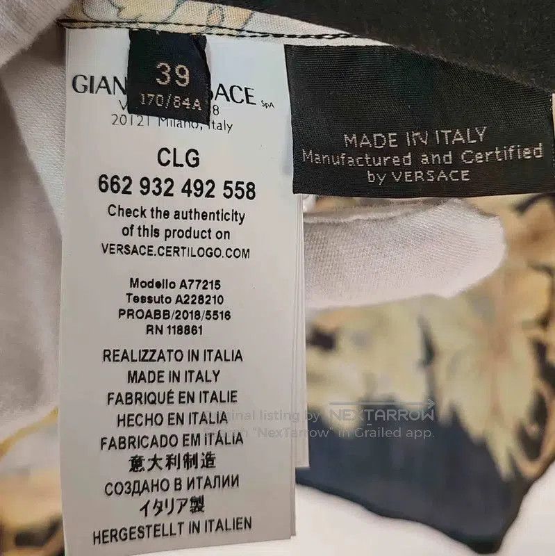 Versace Versace Black Cotton Printed Long Sleeve Shirt . Size US M / EU 48-50 / 2 - 4 Thumbnail