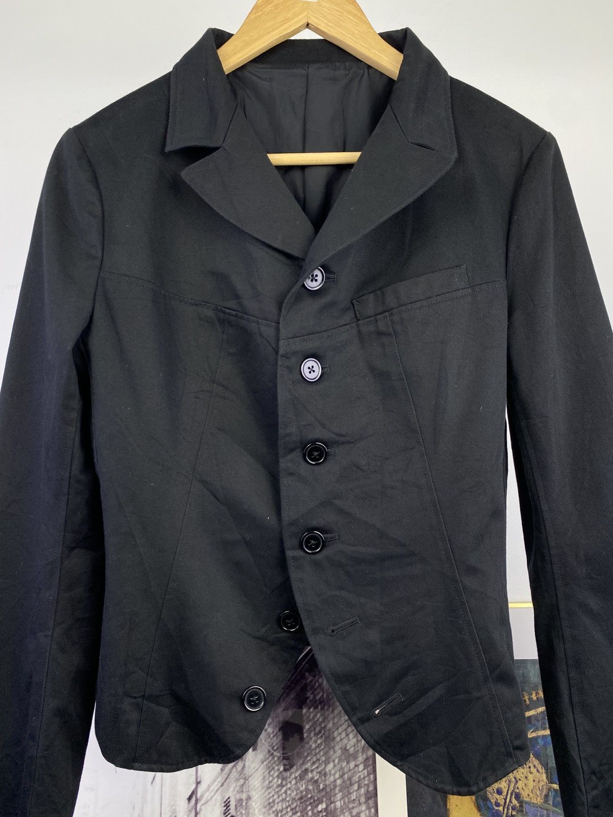 Yohji Yamamoto 2000’s Y's Yohji Yamamoto Asymmetric Blazer Coat Size L / US 10 / IT 46 - 2 Thumbnail
