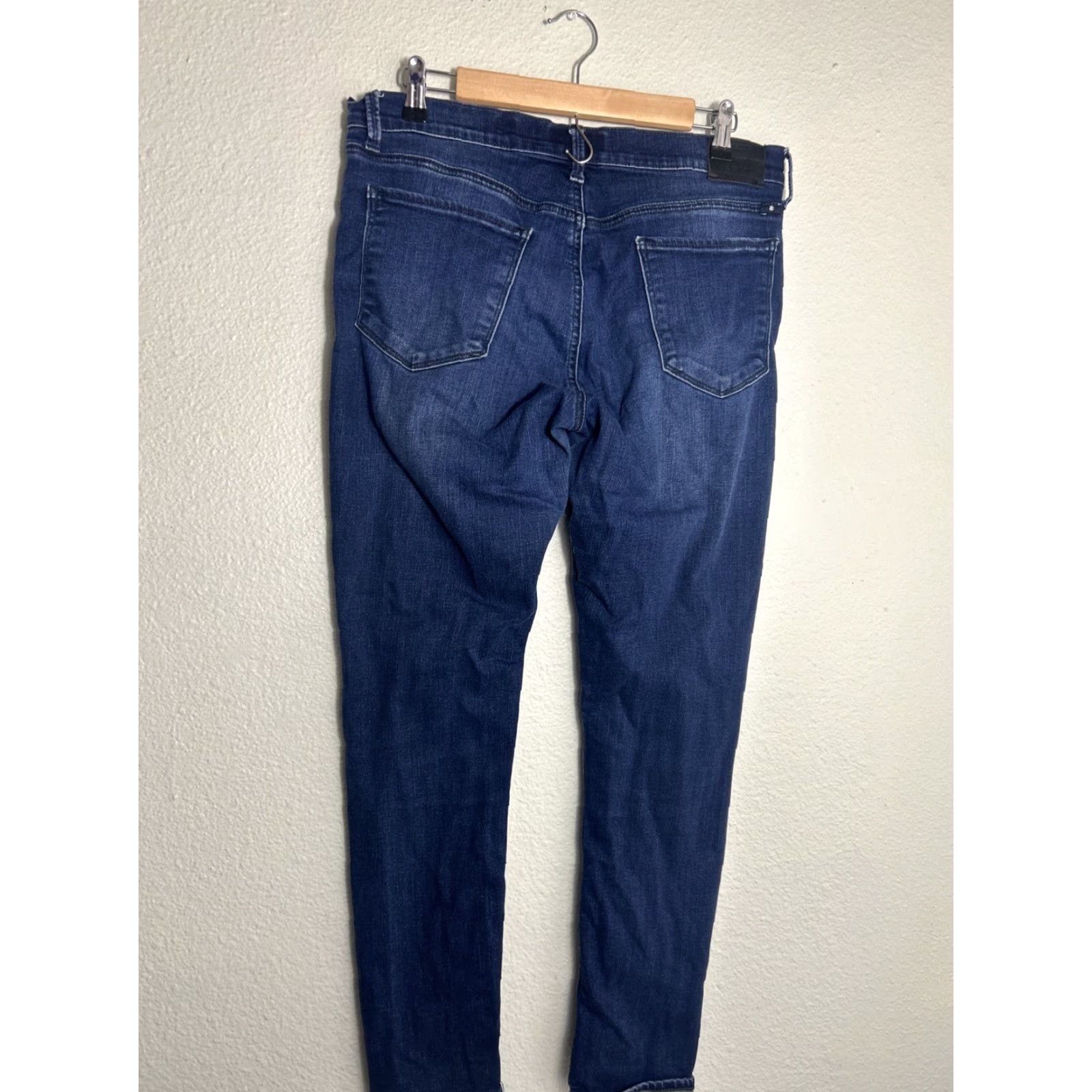 Lucky Brand Lucky Brand Jeans Women's 12/31 Brooke Legging Dark Blue Skinny Regular 29in Inseam Pockets Size 34" / US 12 / IT 48 - 6 Thumbnail
