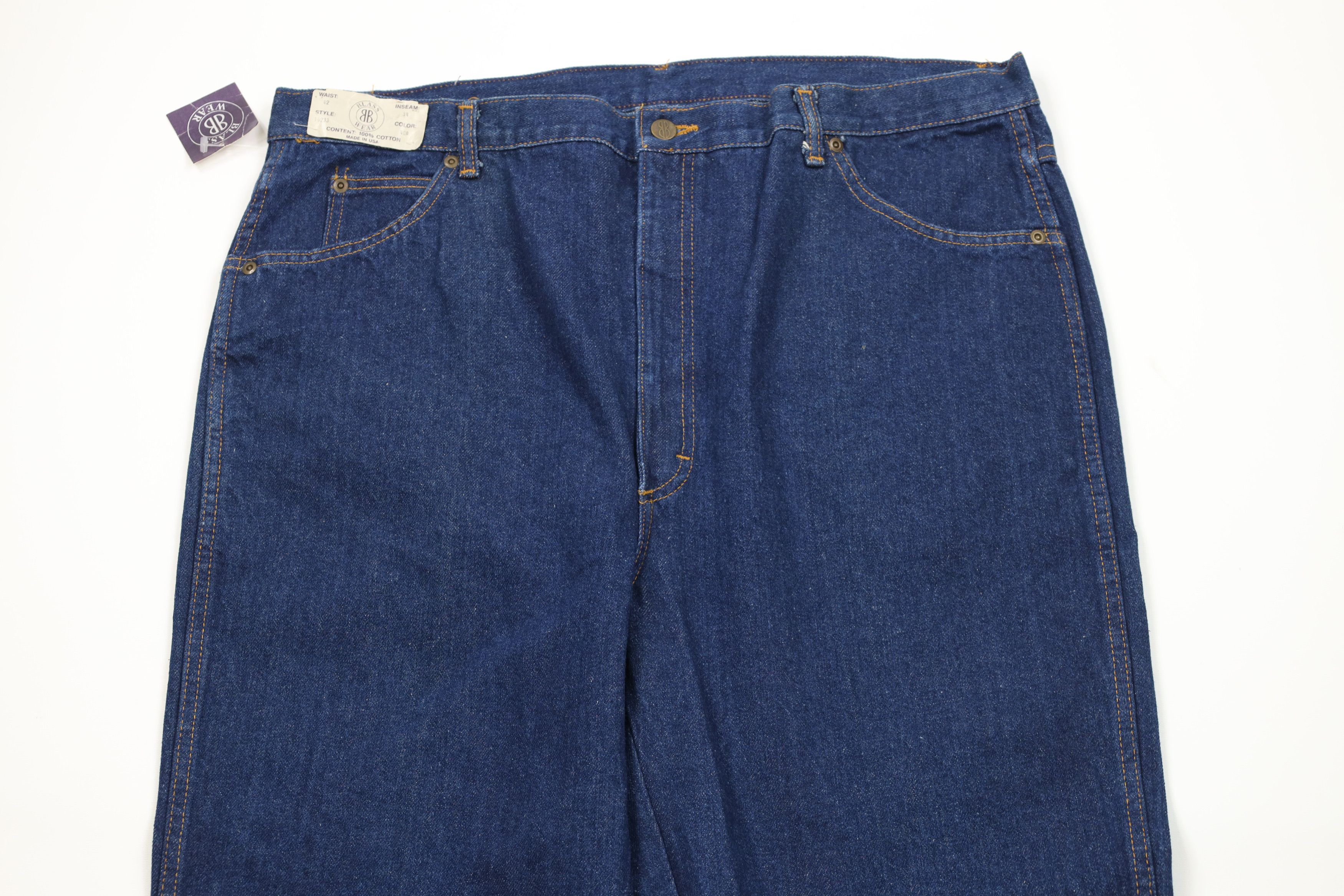 Vintage Deadstock Vintage 90s Streetwear Fit Denim Jeans Blue USA Size US 42 / EU 58 - 2 Thumbnail