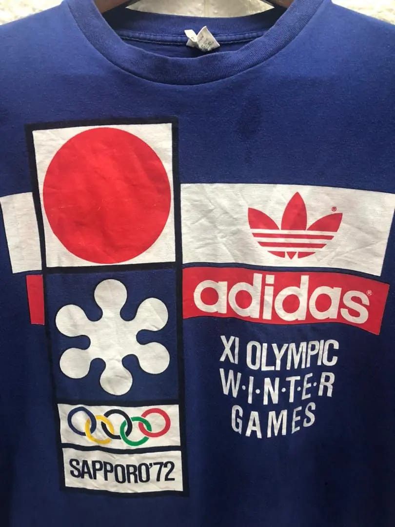 Vintage Vintage Adidas 1972 Sapporo Winter Olympic Games blue Size US XL / EU 56 / 4 - 10 Thumbnail