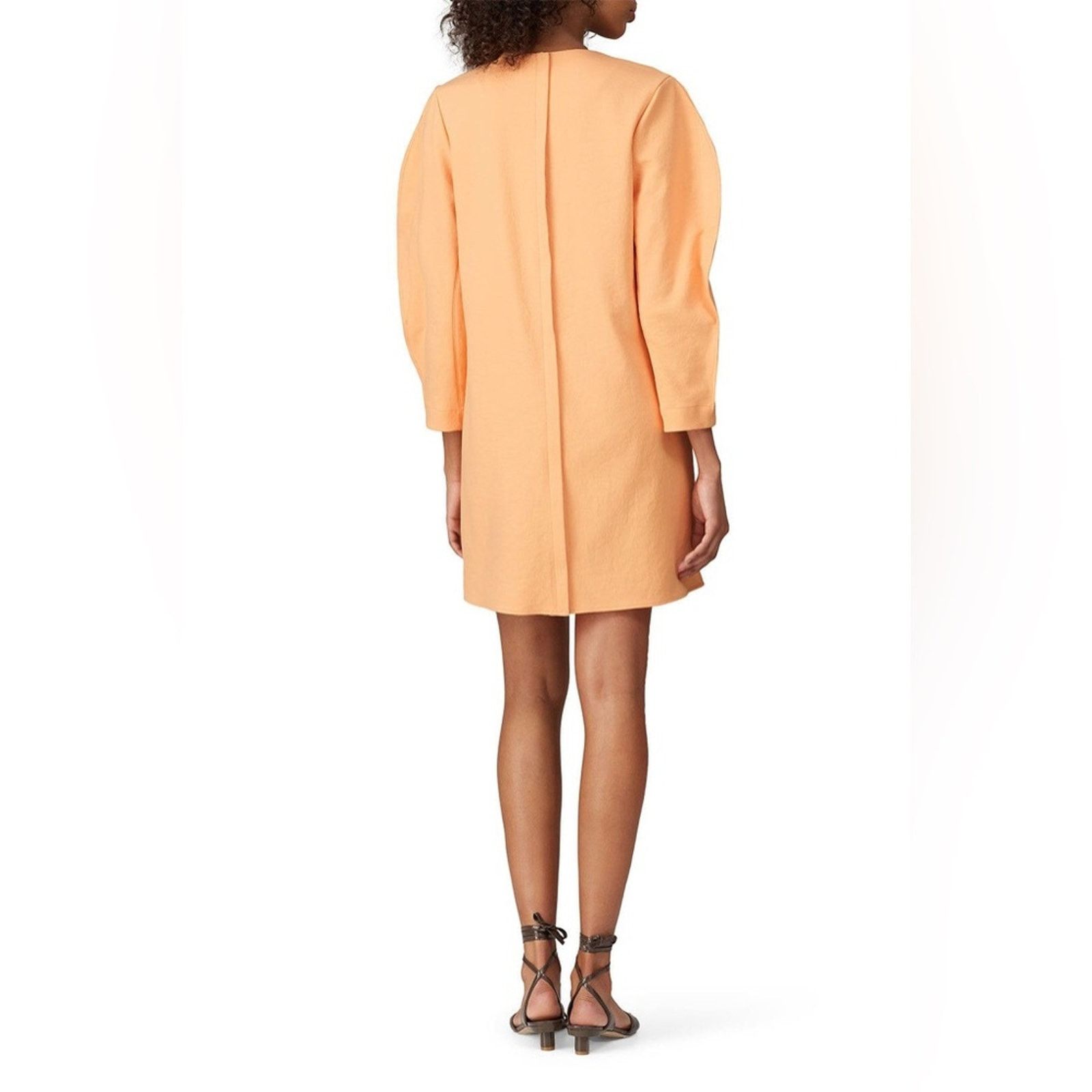 Tibi Tibi Size 6 Chalky Drape Origami Sleeve Melon Shift Dress Size M / US 6-8 / IT 42-44 - 4 Thumbnail