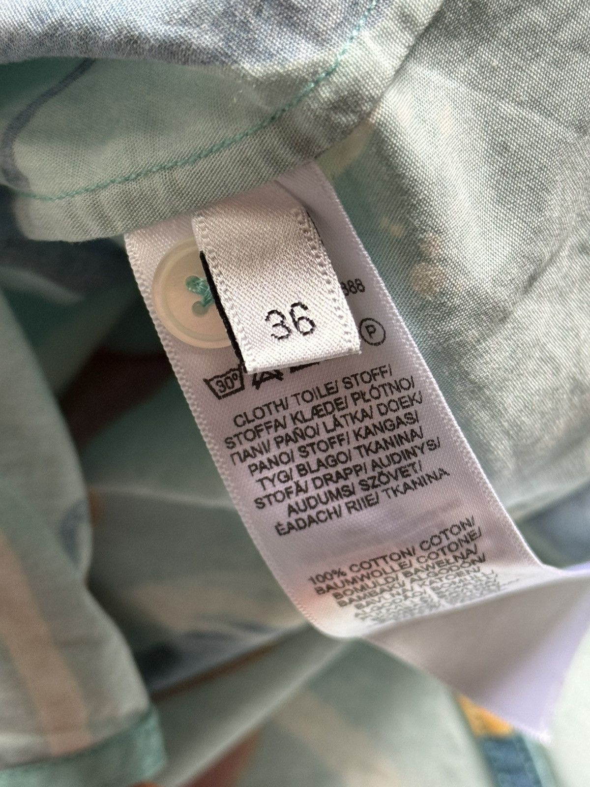 Paul Smith PS Paul Smith 36 all printed mango 🥭 shirt button up blouse Size S / US 4 / IT 40 - 10 Thumbnail