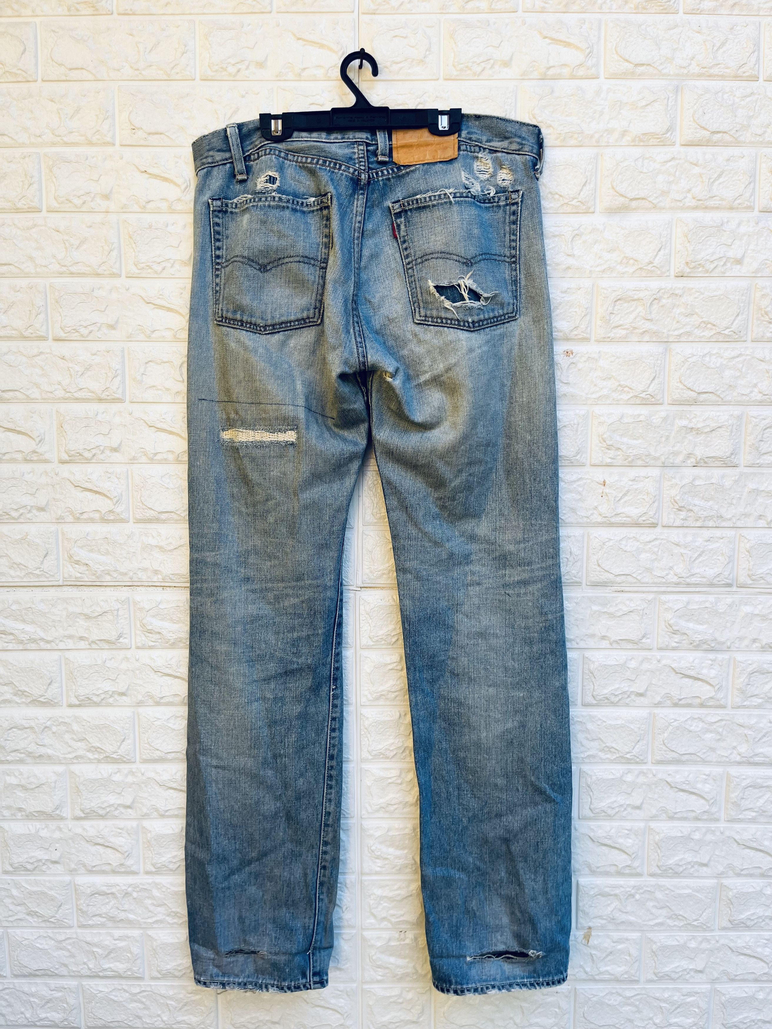 Levi's Vintage Clothing × Vintage Vintage Levis Big E Selvage Designed Fashion Style Size US 33 - 2 Thumbnail