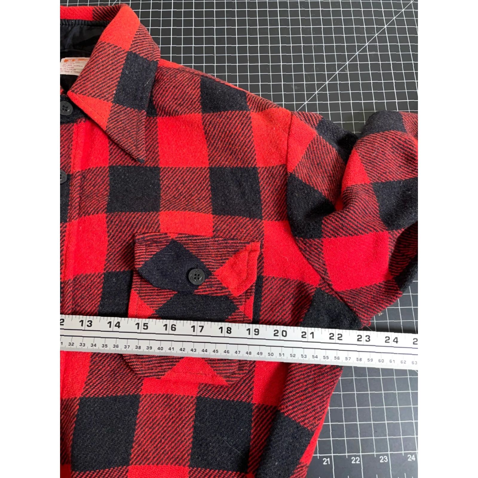 Vintage VINTAGE Wool Linen Flannel Shirt Size US L / EU 52-54 / 3 - 7 Thumbnail