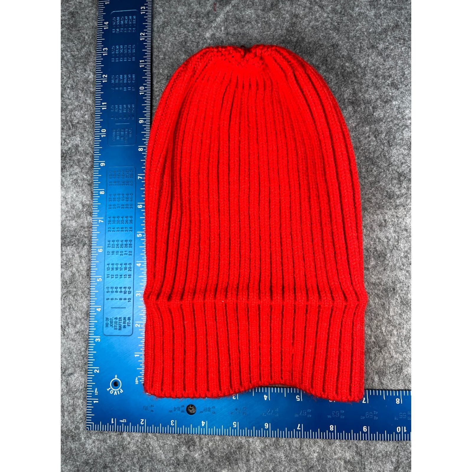 Brandy Melville Brandy Melville Beanie Toque Women One Size Red Ribbed Knit 100% Acrylic Ski Hat/Cap Warm Winter Casual Travel Womens Size ONE SIZE - 4 Thumbnail