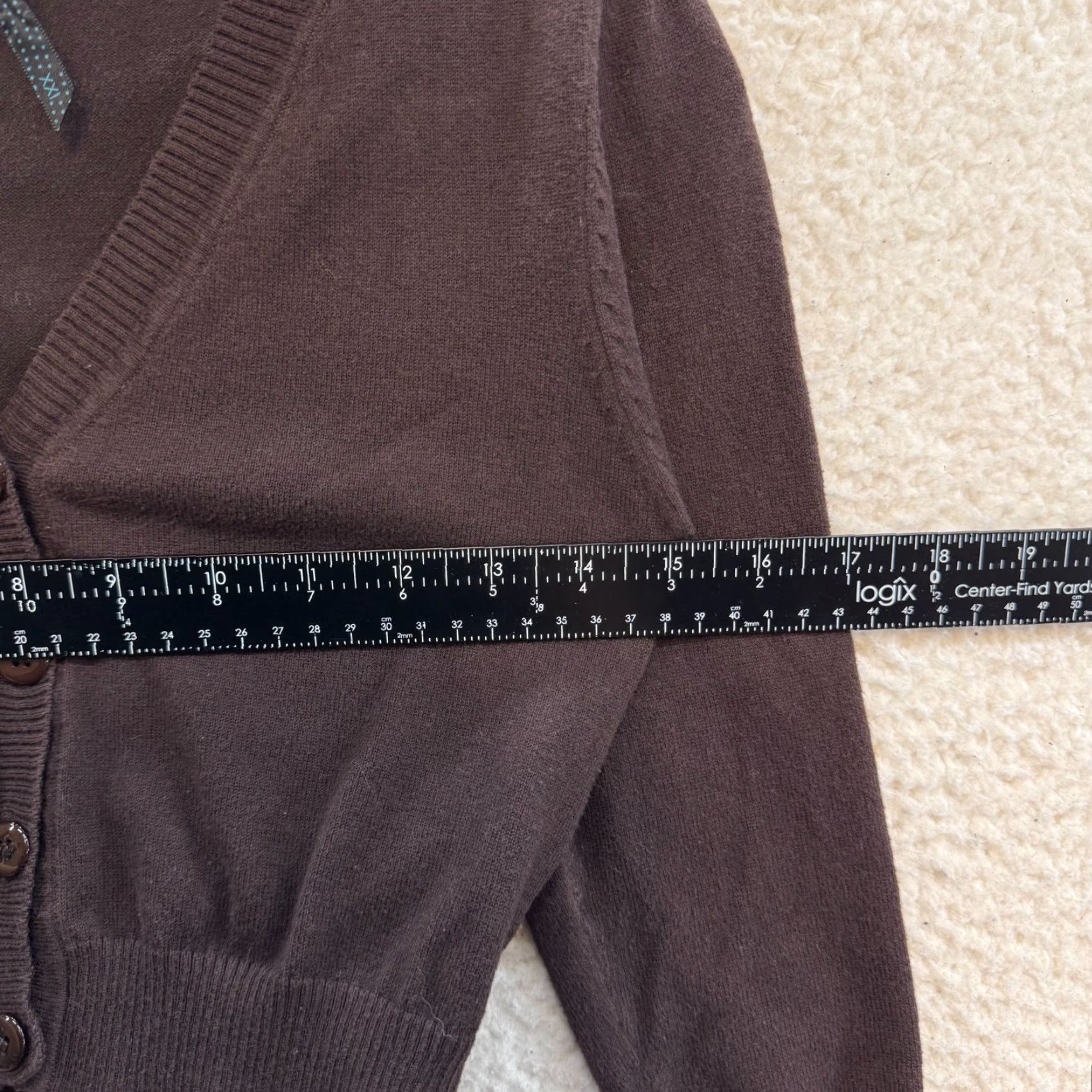 Forever 21 VINTAGE Y2K Crop Cardigan Top XS Brown Bolero Boho Whimsigoth Shirt Womens Size XS / US 0-2 / IT 36-38 - 4 Thumbnail