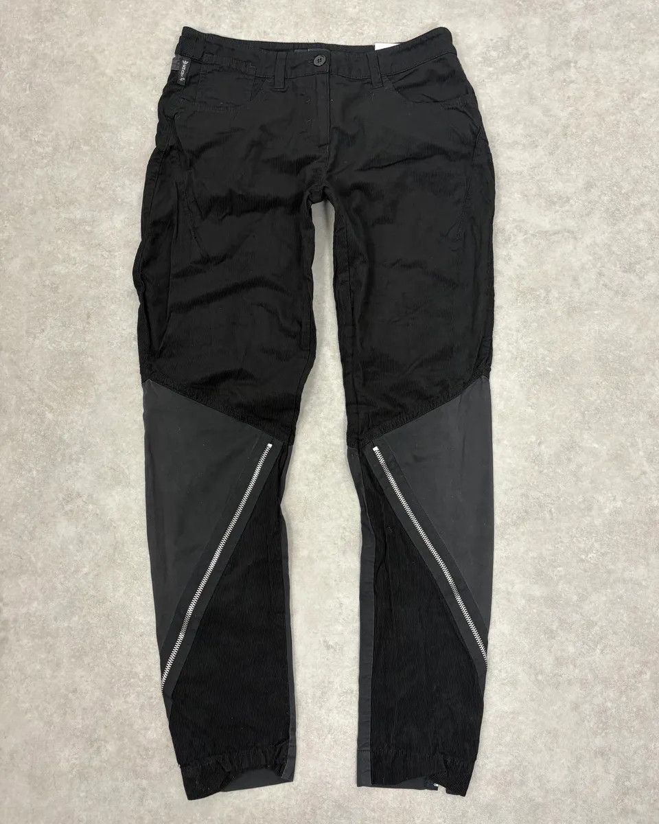 Armani 2000s Armani Black Zip Hybrid Cordurroy Pants Size US 28 / EU 44 - 4 Thumbnail
