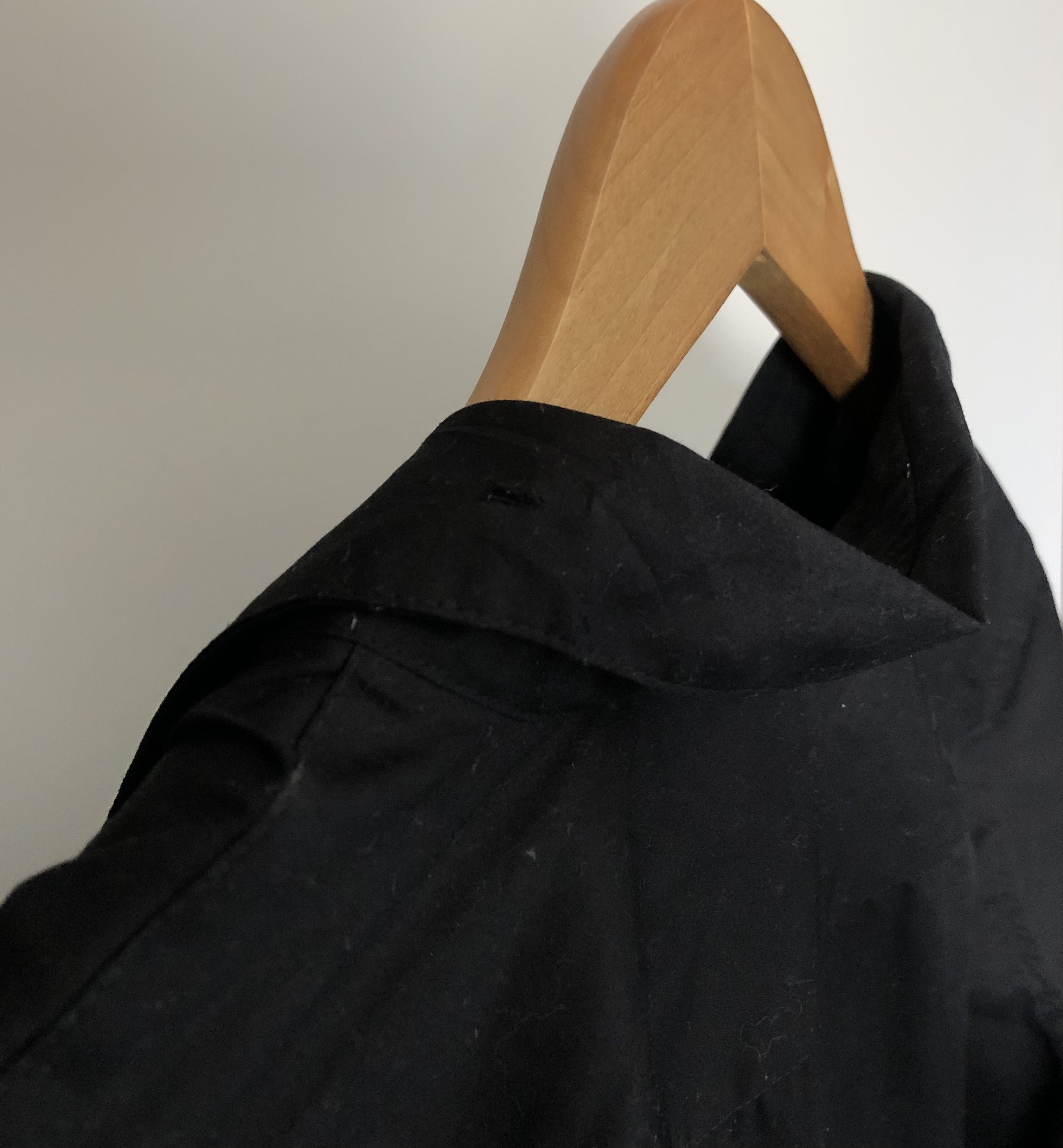 AG Adriano Goldschmied Adriano Goldschmied Black Cotton Slim Button Up Dress Shirt Size US S / EU 44-46 / 1 - 7 Thumbnail