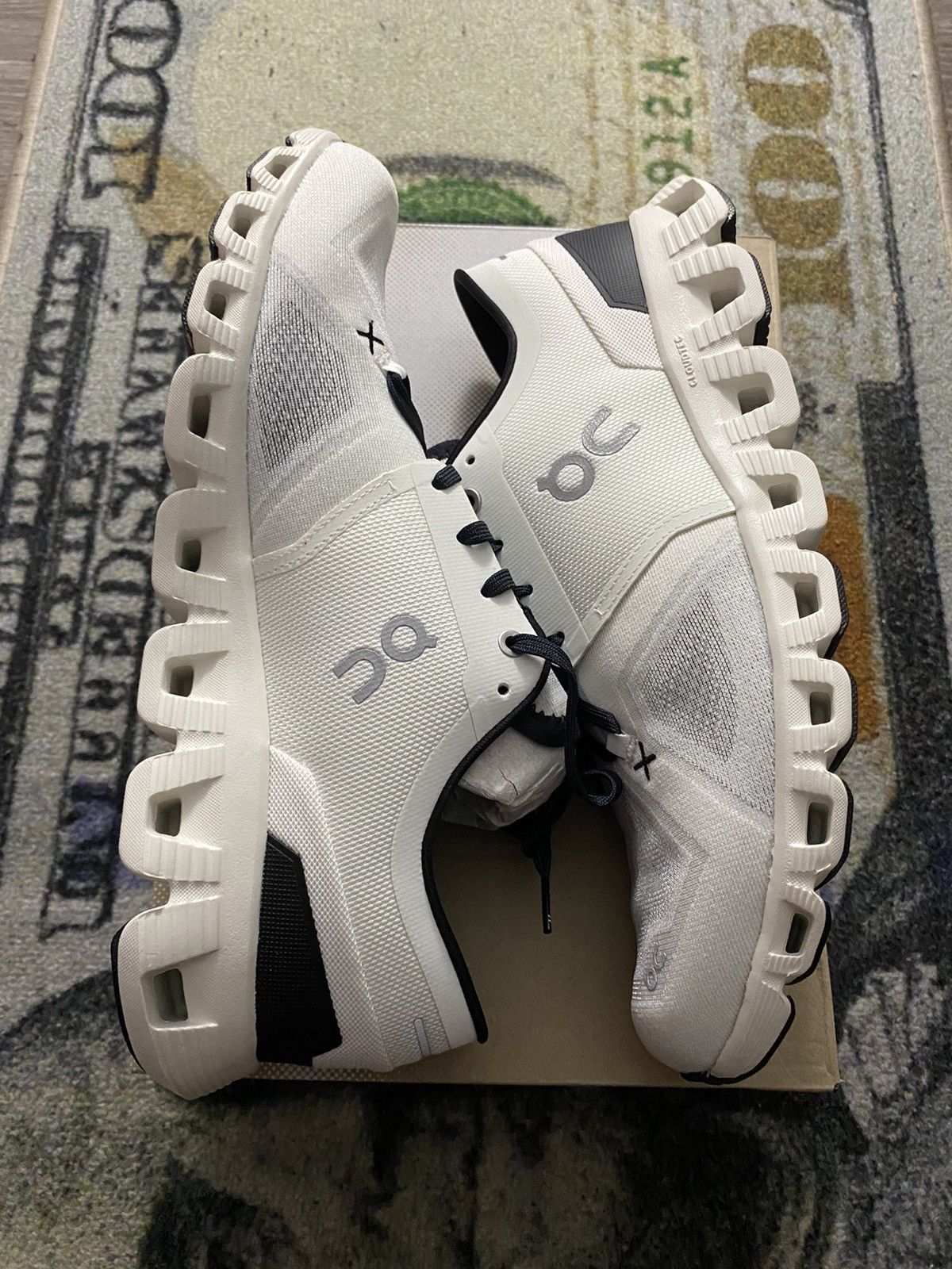 On On Running Cloud X 3 Ivory Black Size US 11.5 / EU 44-45 - 3 Thumbnail