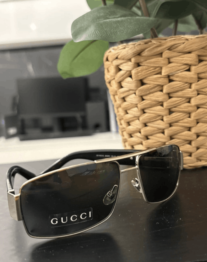 Gucci Gucci Sunglasses Logo GG Shield Square Mask Vintage EX0245 Size ONE SIZE - 1 Thumbnail
