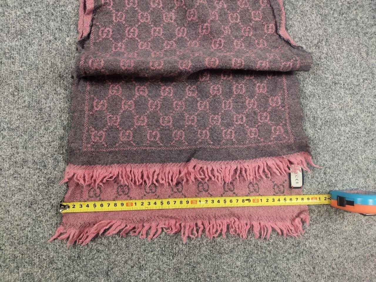 Gucci Gucci GG Monogram Authentic double-sided wool scarf Size ONE SIZE - 13 Thumbnail