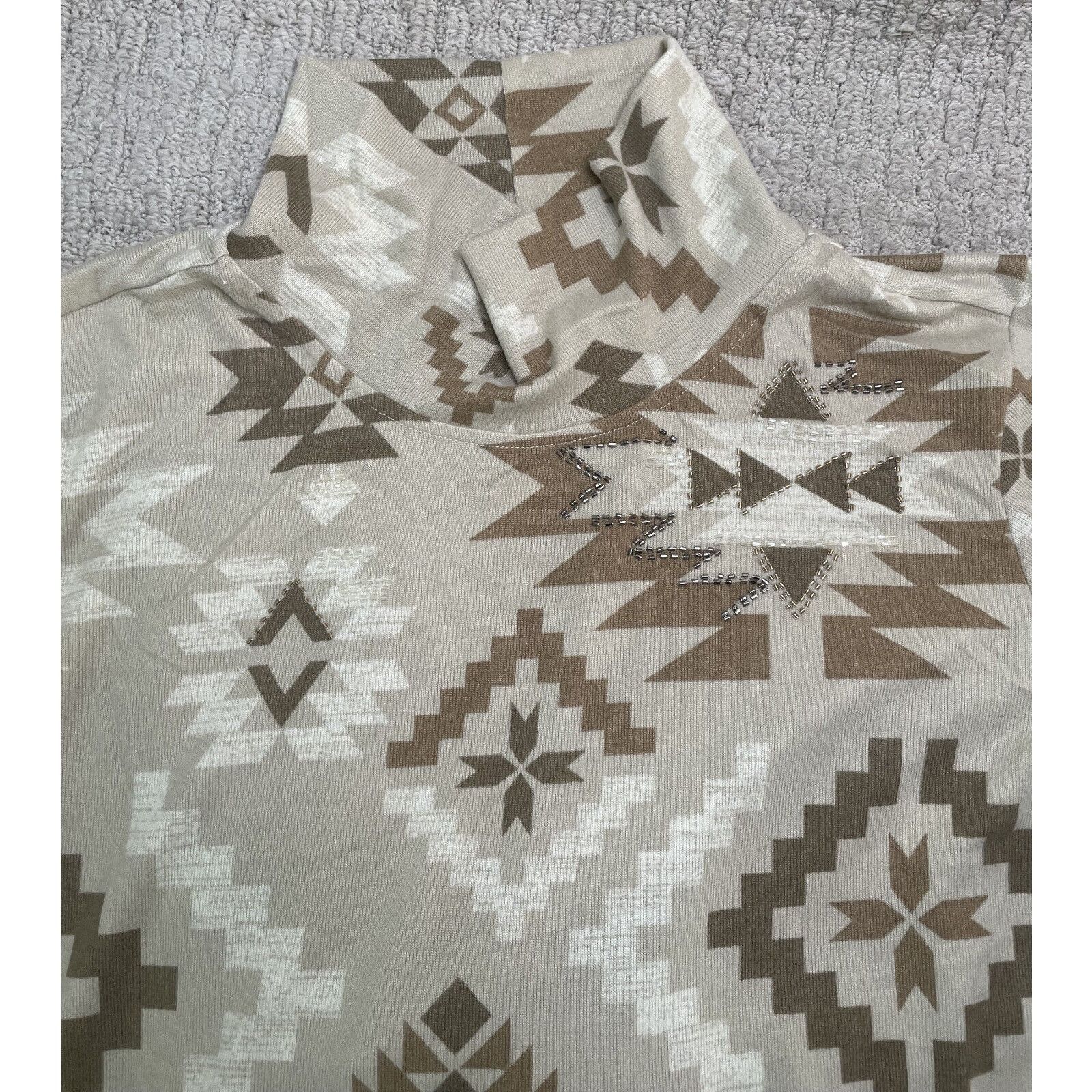Double D Ranch Double D Ranch Mesa Sunrise Dress Long XL NWT SW Beaded Tan Size XL / US 12-14 / IT 48-50 - 12 Thumbnail