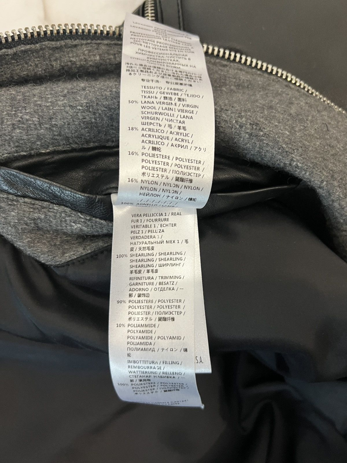 Alexander McQueen Alexander McQueen McQ line lambs skin bomber jacket Size US L / EU 52-54 / 3 - 6 Thumbnail