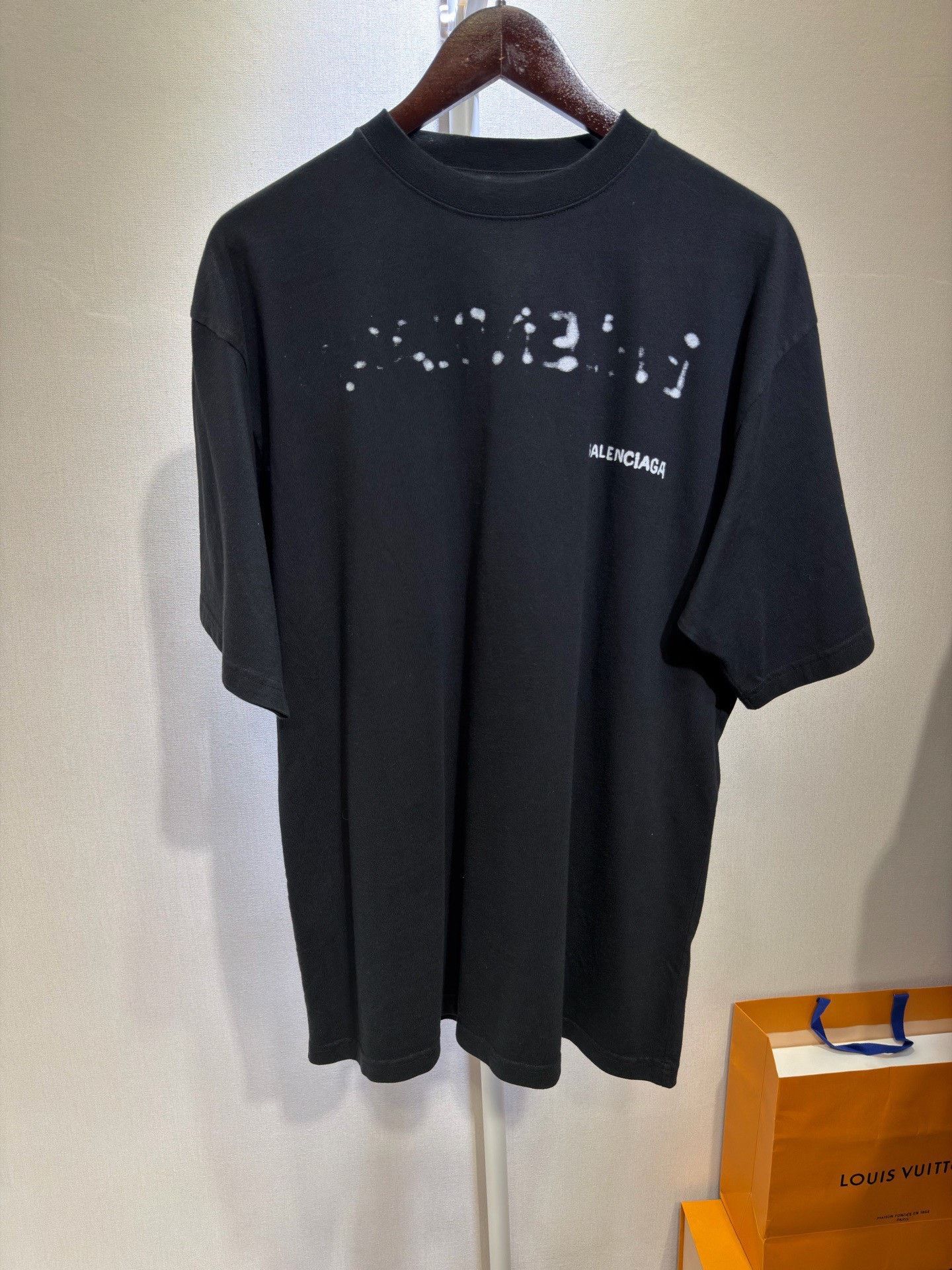 Balenciaga Balenciaga Black Logo Short Sleeve T-Shirt Size US XS / EU 42 / 0 - 1 Thumbnail