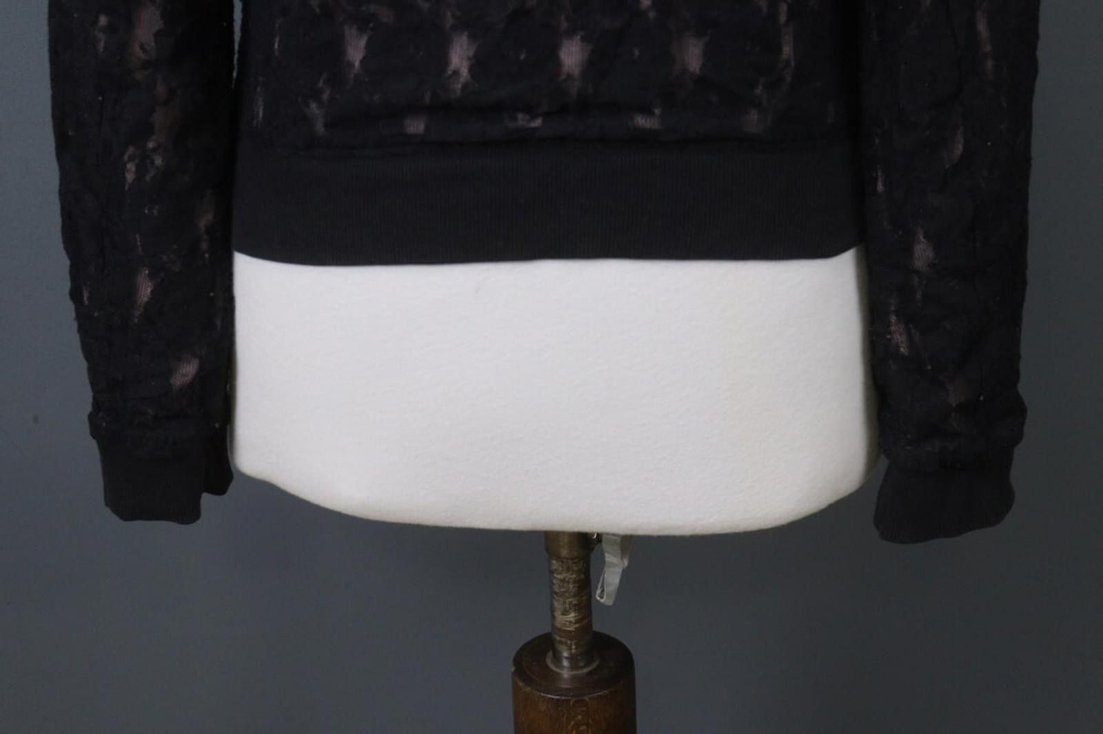 Diesel Diesel Black Lace Long Sleeve Beaded Bomber Jacket Size S Size S / US 4 / IT 40 - 11 Thumbnail