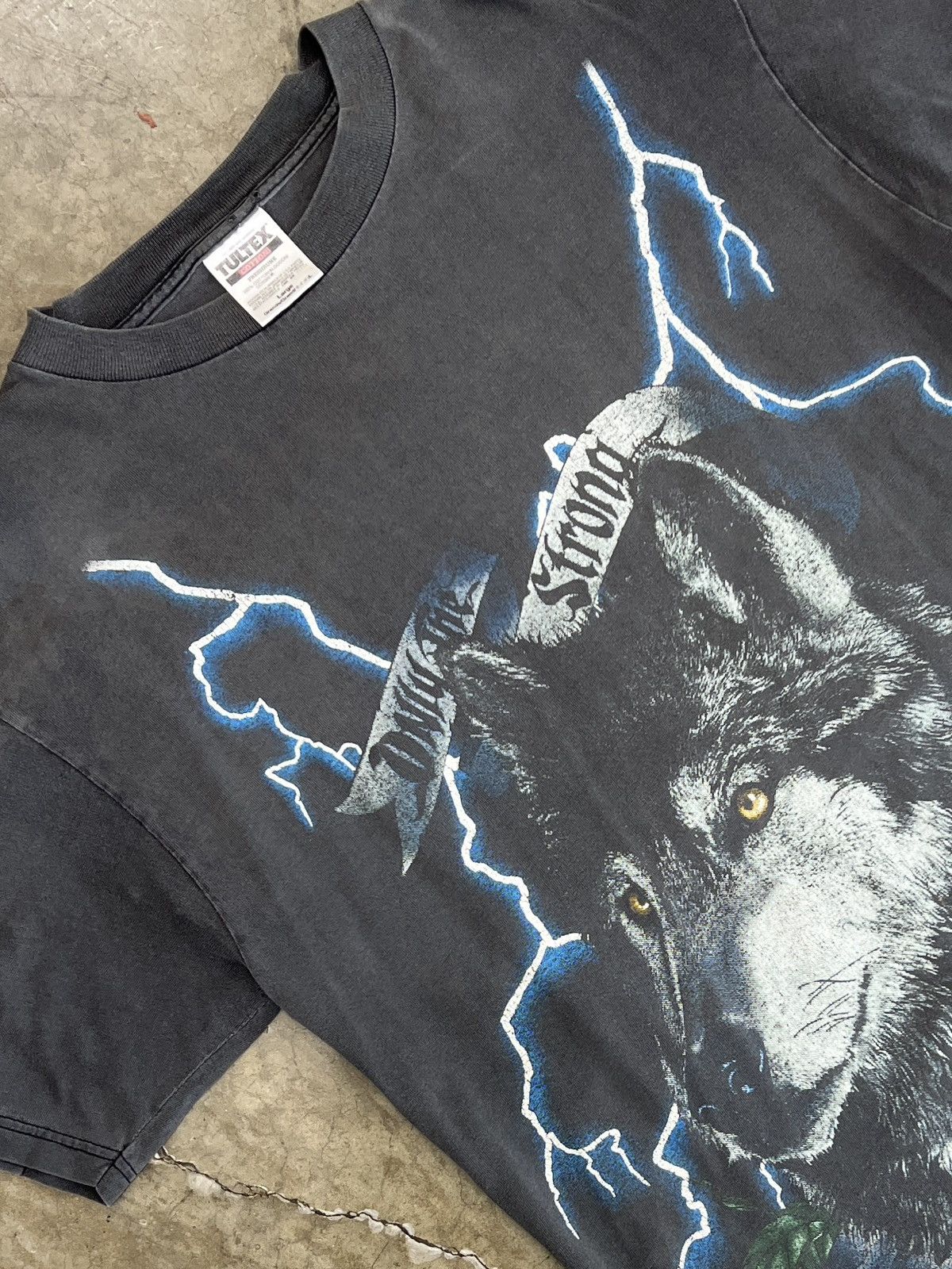 Harley Davidson Vintage AOP American Thunder Wolf Thunder Tultex Tee Large Size US L / EU 52-54 / 3 - 1 Thumbnail