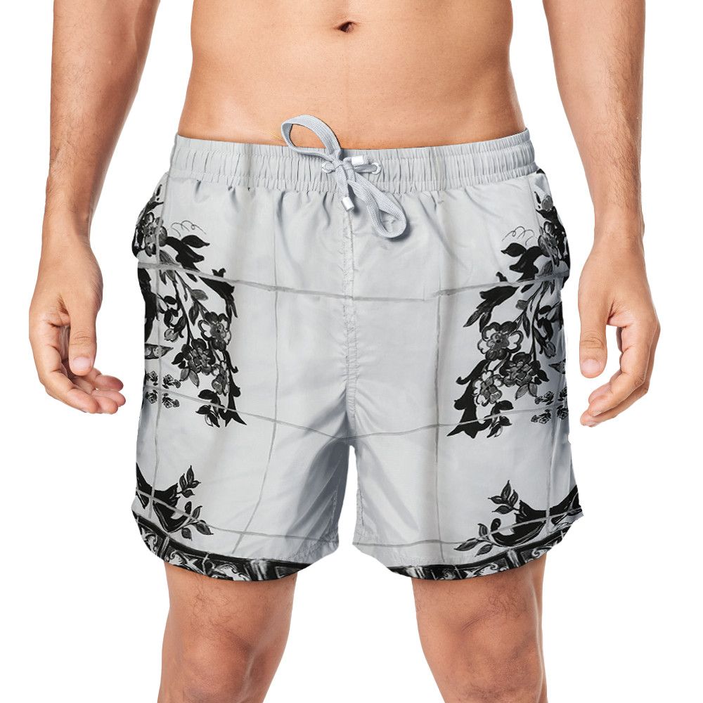 Designer Men’s Maiolica Print Bermuda Shorts Size US 30 / EU 46 - 1 Thumbnail