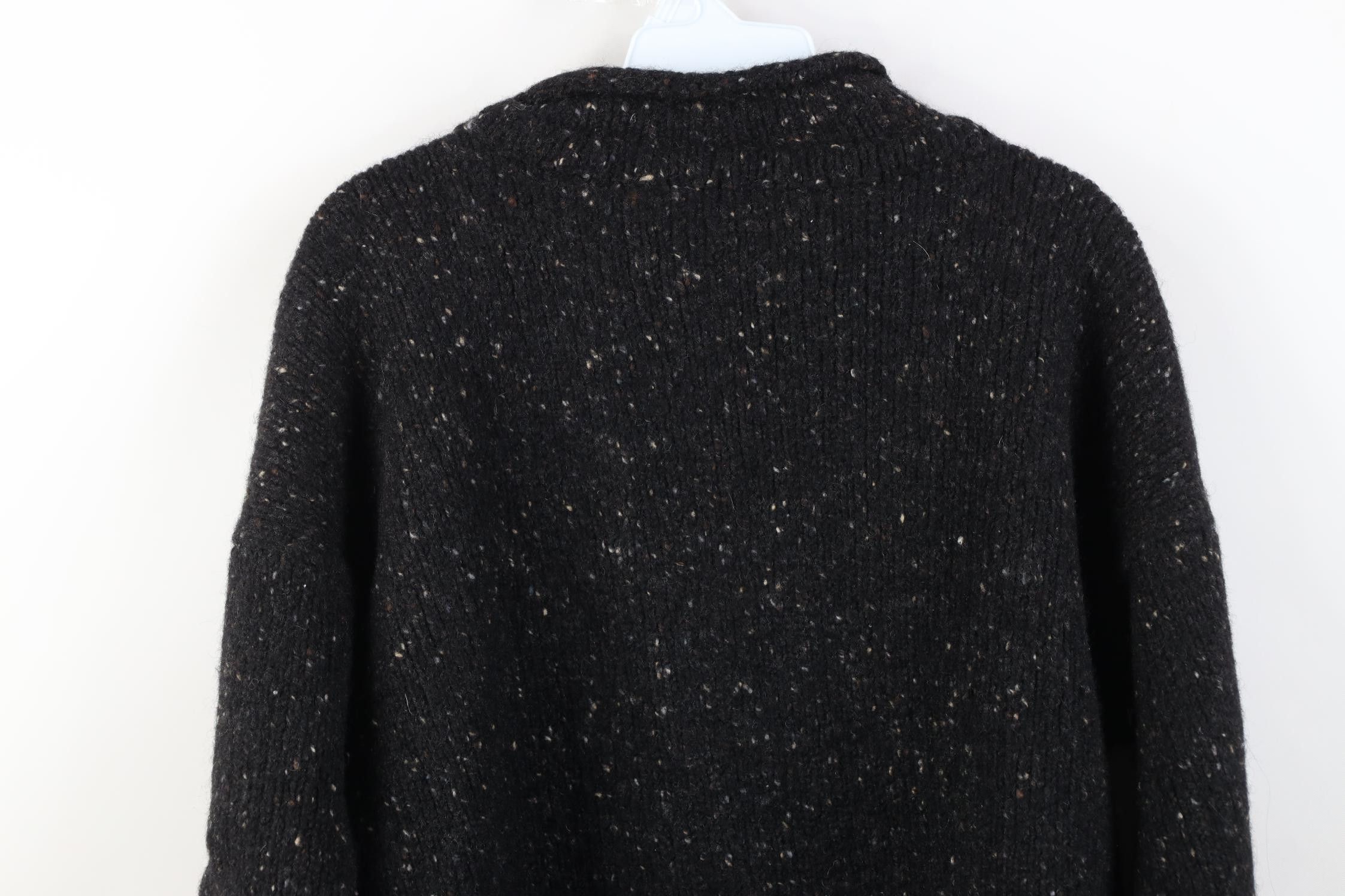 Vintage Vintage 90s Flecked Heavyweight Irish Wool Marled Sweater Size XXL / US 16-18 / IT 52-54 - 9 Thumbnail