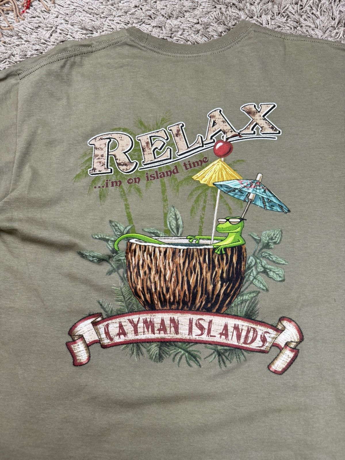 Band Tees × Vintage Vintage t shirt Relax Cayman Islands 00s original item Size US XL / EU 56 / 4 - 2 Thumbnail
