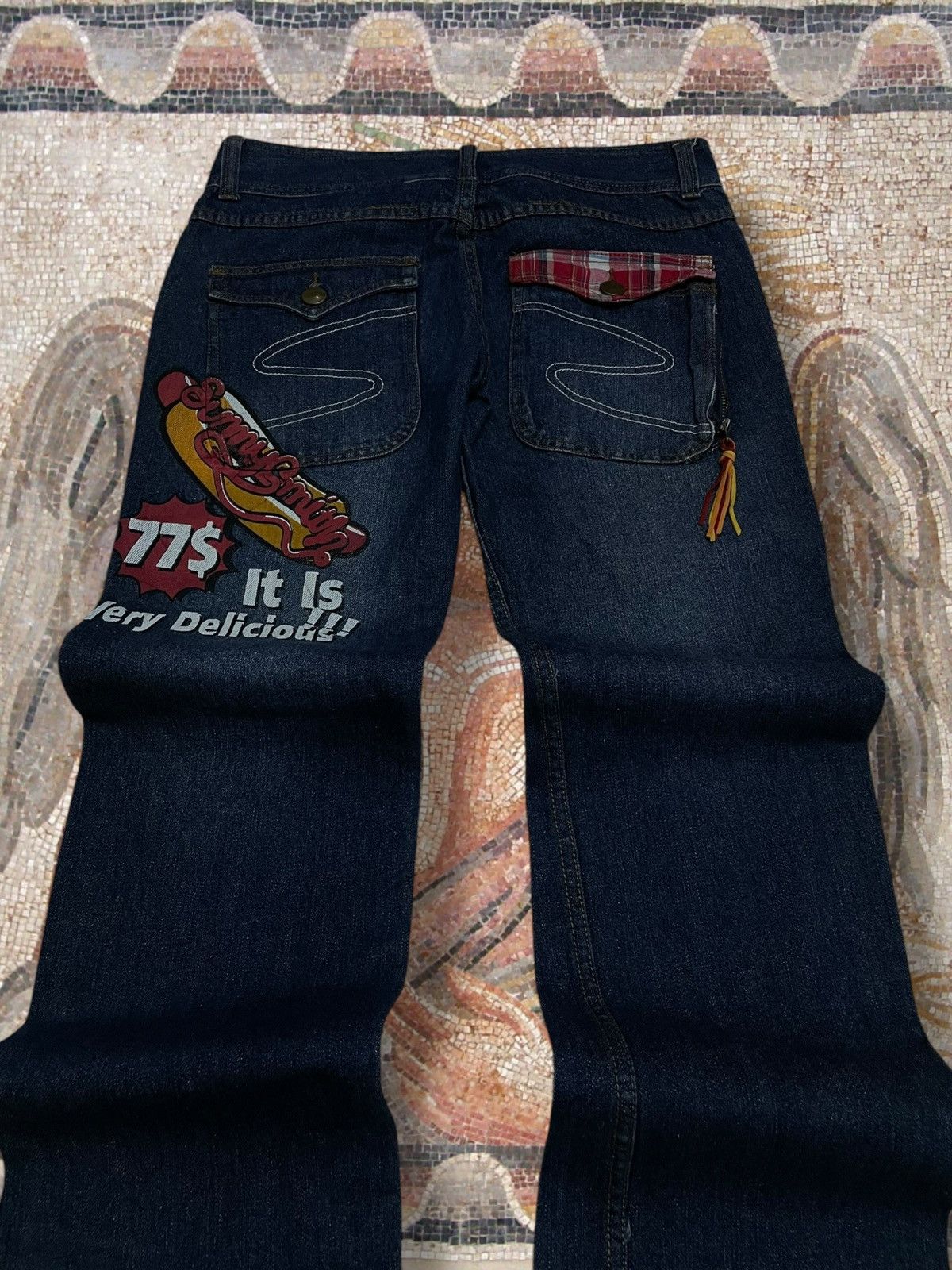 Hysteric Glamour Vintate Og 1990s Japan Designer Sunny Smith Patchwork Grunge Size US 32 / EU 48 - 13 Thumbnail