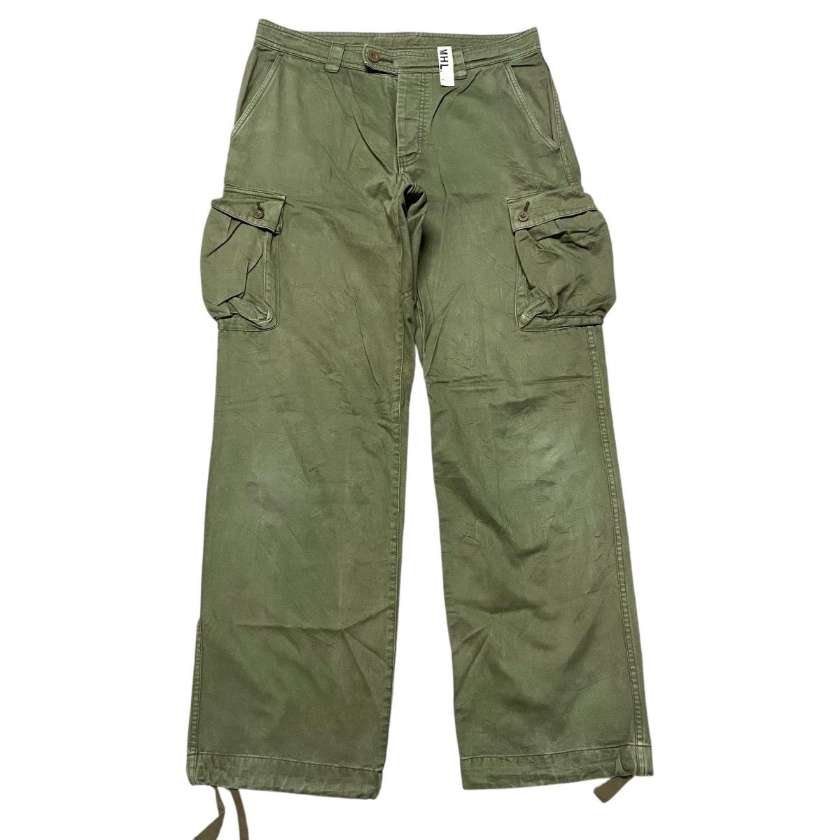 Pre-owned Margaret Howell Mhl By  Cargo Pants Funtion And Utility In Green