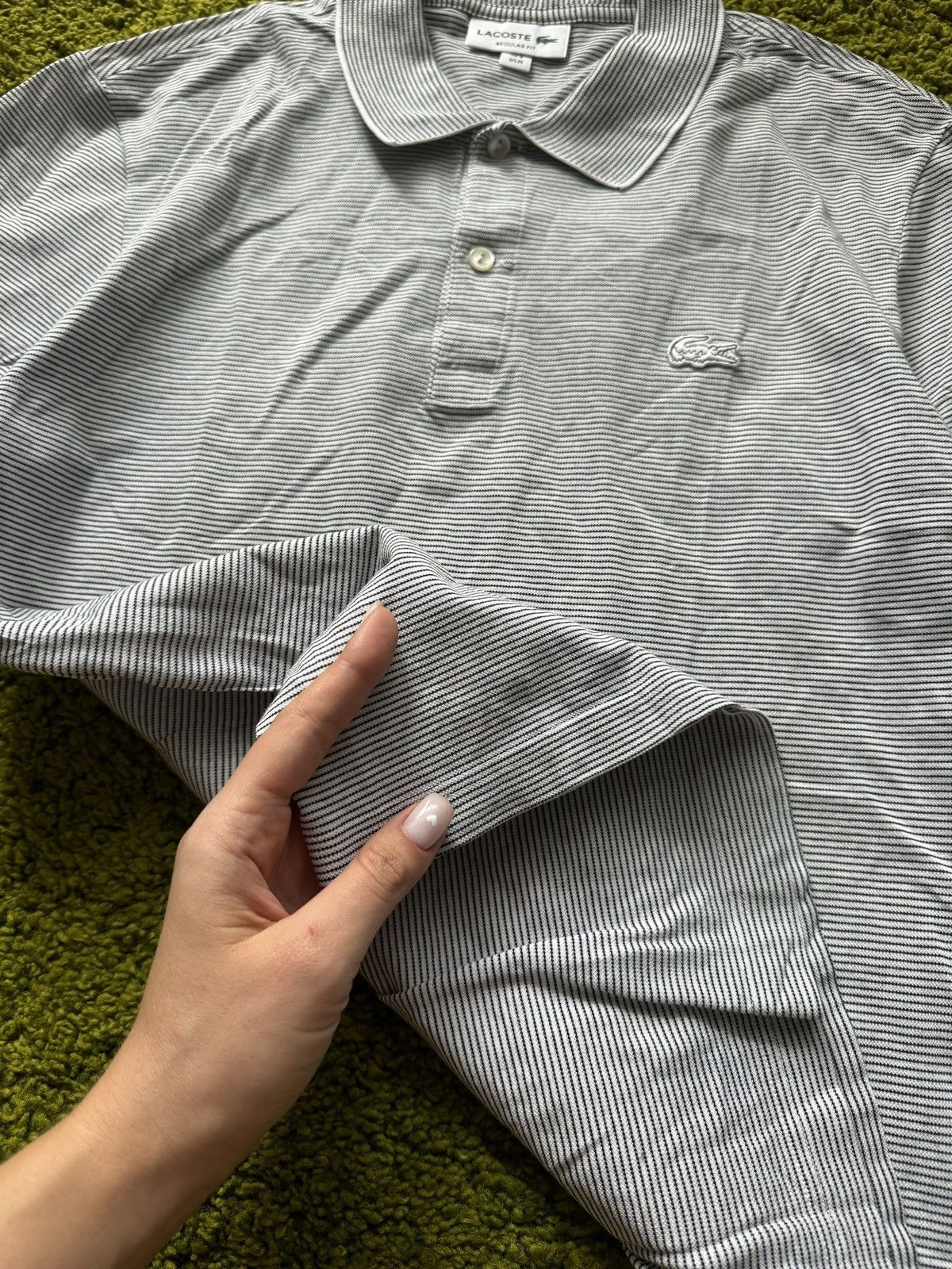 Designer × Lacoste 🐊 Lacoste striped polo t-shirt Size US M / EU 48-50 / 2 - 5 Thumbnail