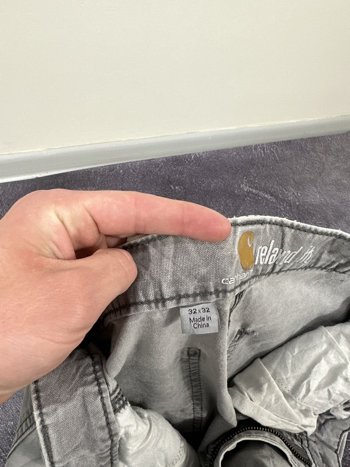 Carhartt Vintage Carhartt Faded Grey American Baggy USA Work Pants Size US 32 / EU 48 - 19 Thumbnail