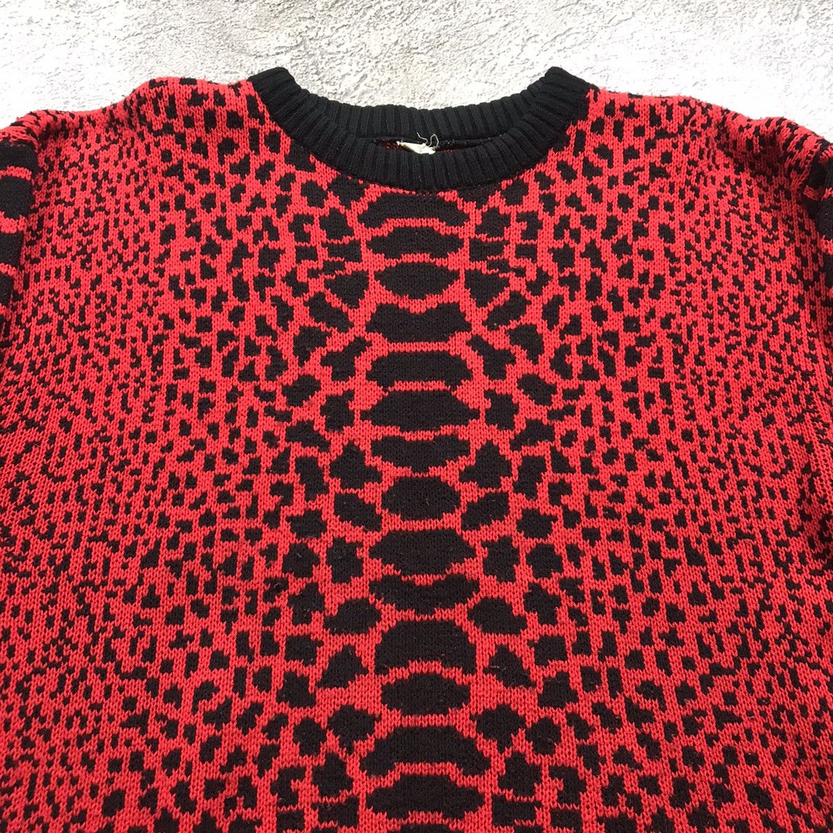 Vintage Vintage 90s Y2K Leopard Print Oversized Sweater Streetwear X Size XL / US 12-14 / IT 48-50 - 3 Thumbnail