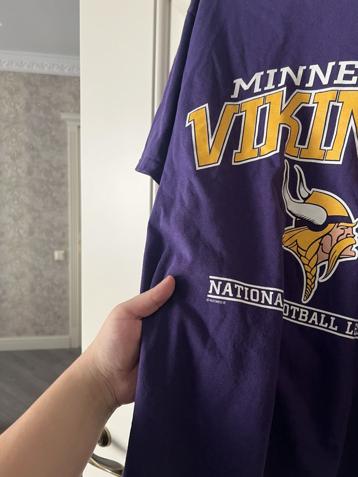 NFL Vintage 1998 Lee Sport Minnesota Vikings NFL T-Shirt Nutmeg Size US L / EU 52-54 / 3 - 8 Thumbnail
