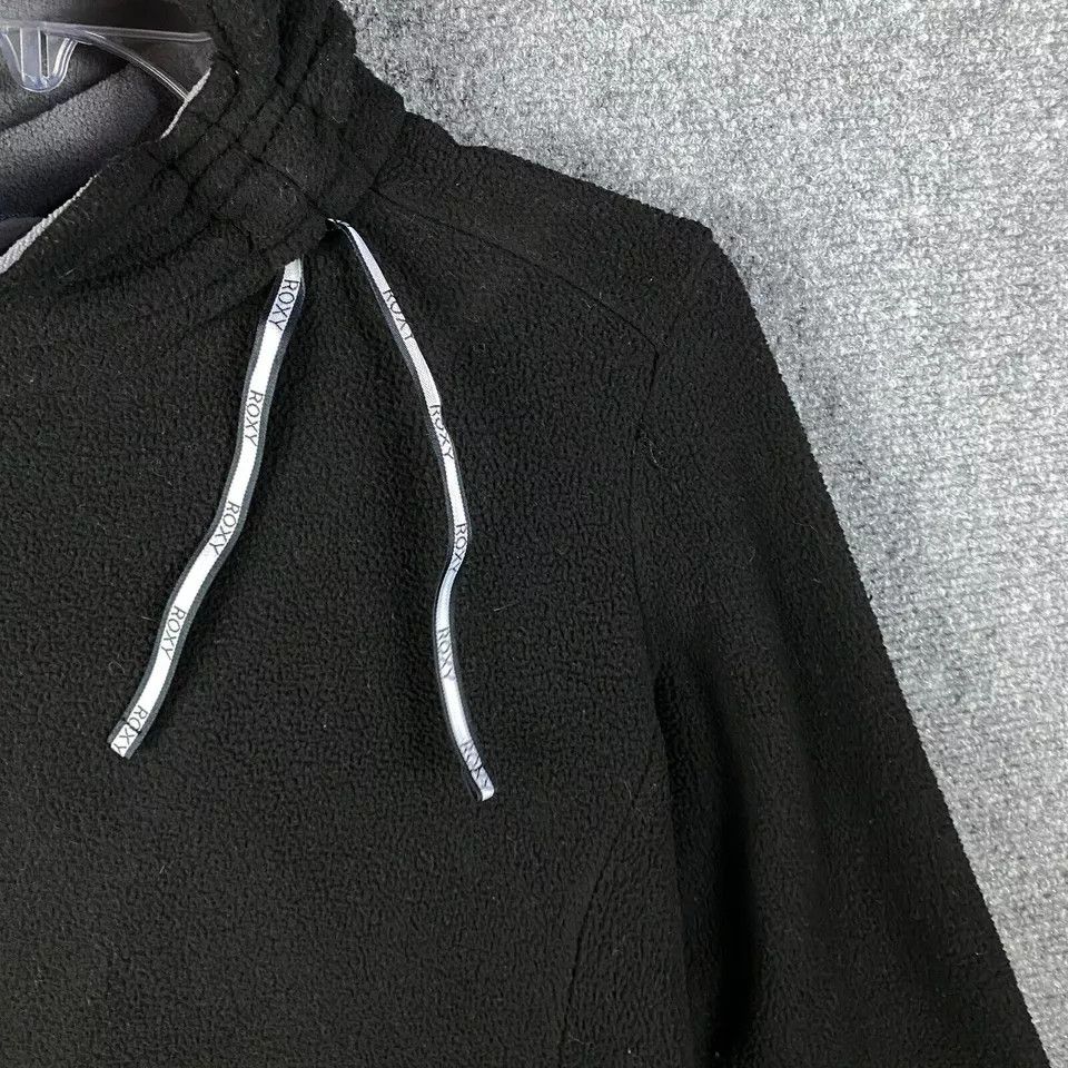Other Roxy Fleece Women's Large Pullover Black Drawstring Adults L Size L / US 10 / IT 46 - 3 Thumbnail