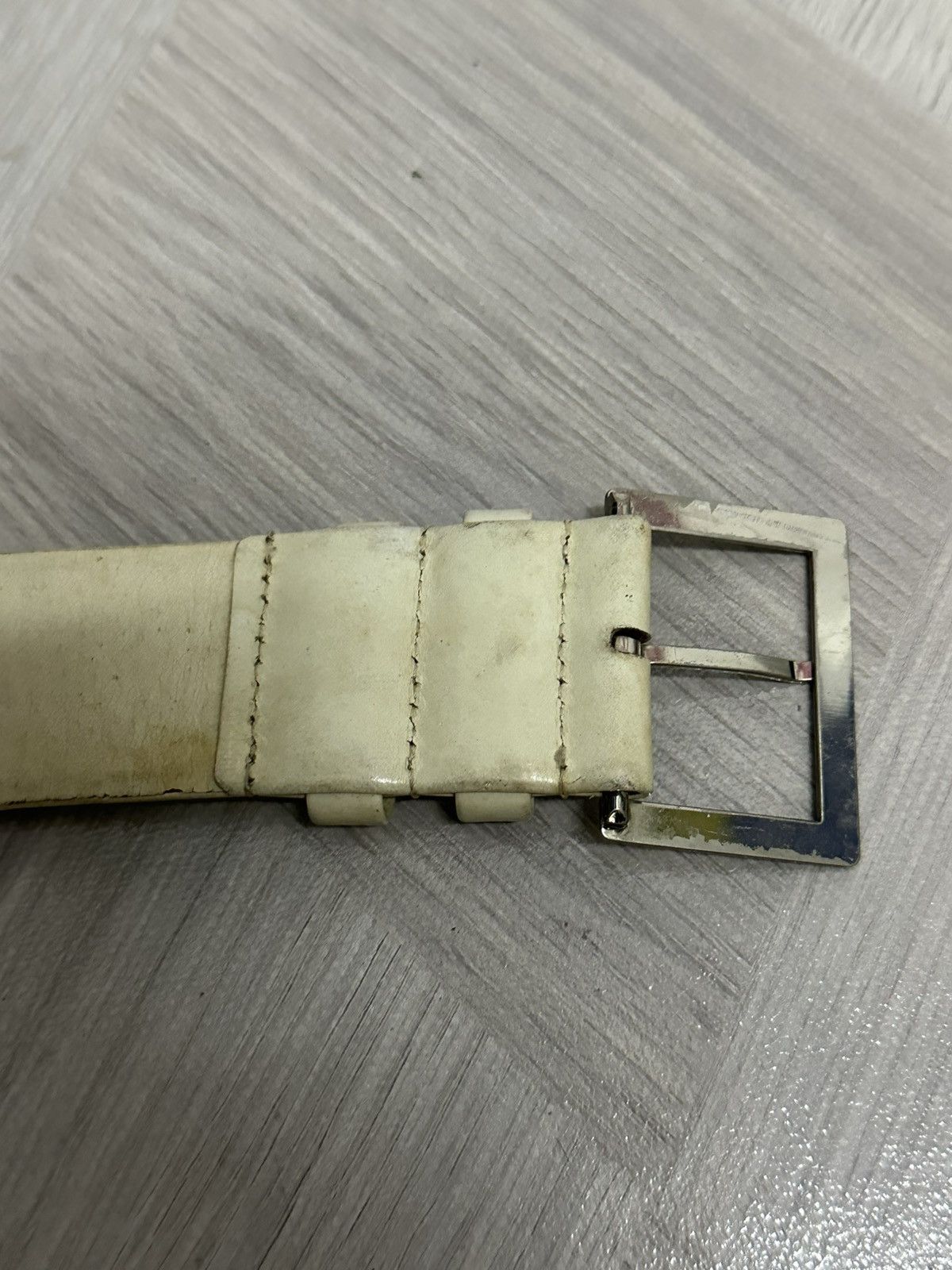 Comme des Garcons Homme Plus Robe de Chambre Comme des Garçons Leather Distressed Belt Size ONE SIZE - 7 Thumbnail