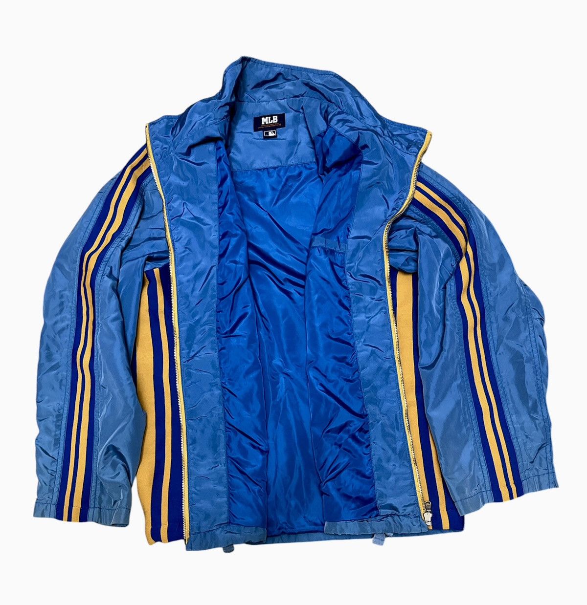 MLB Vintage Chicago Cubs Satin Bomber Blue Jacket Size US L / EU 52-54 / 3 - 8 Thumbnail