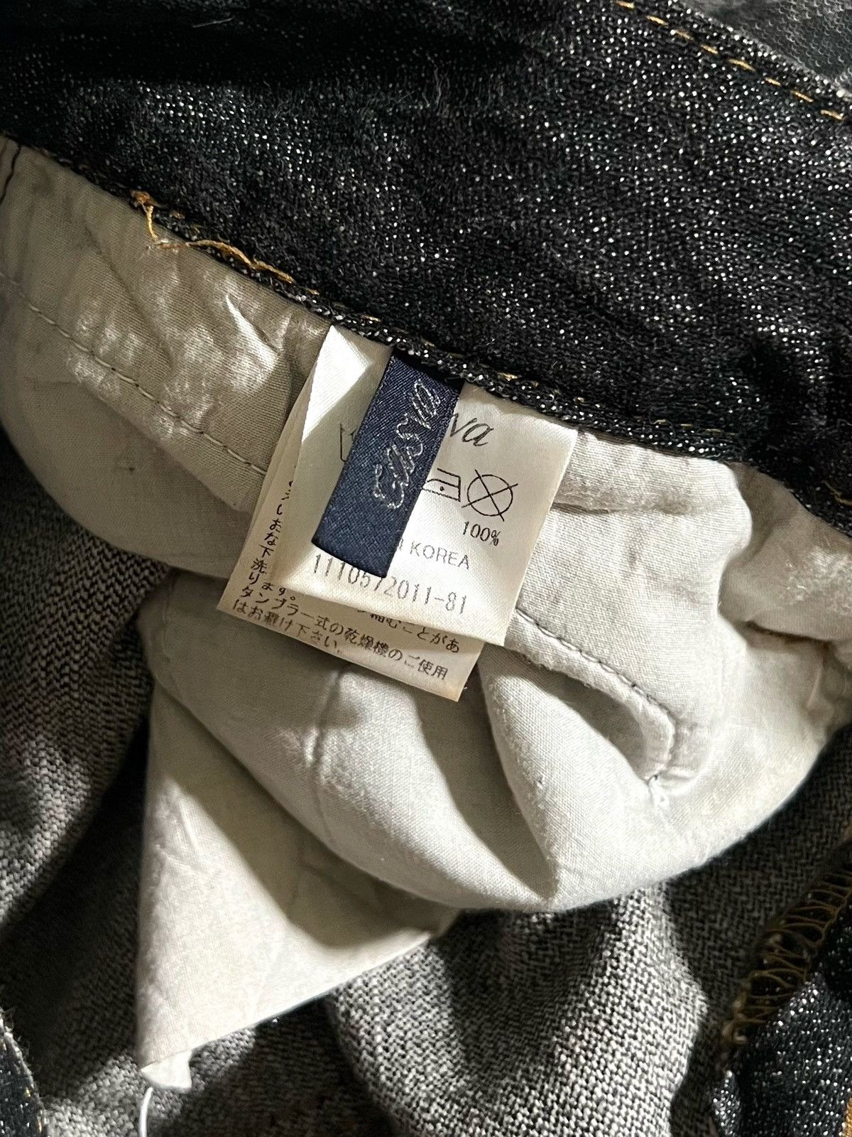 Japanese Brand Casva Distressed Flare Jeans Black Wash Y2K Japanese Brand Size US 32 / EU 48 - 15 Thumbnail