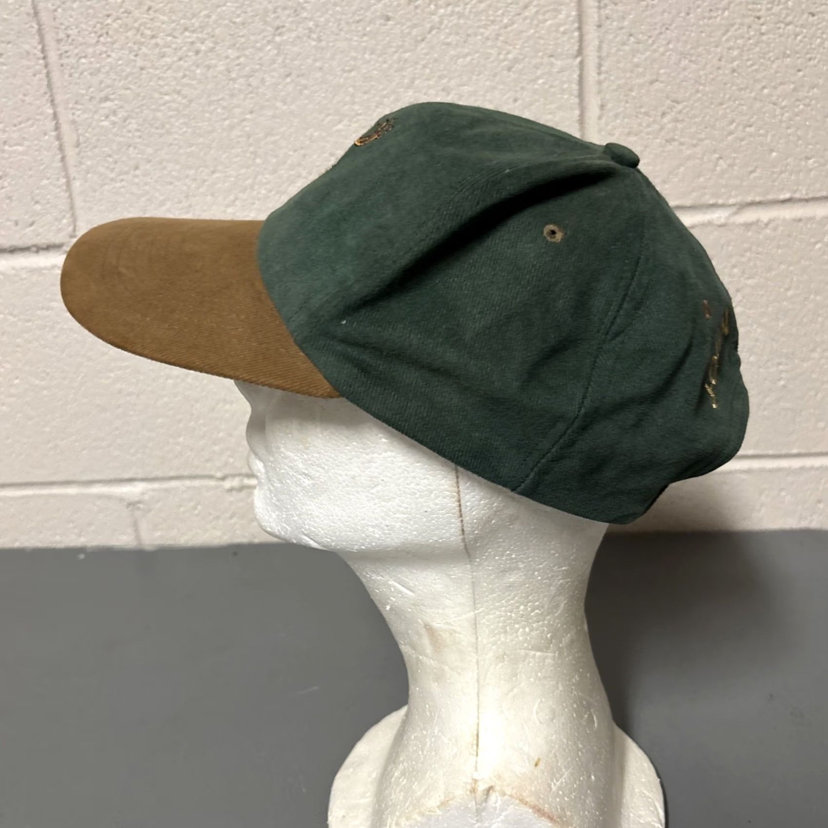 John Deere VINTAGE John Deere Snapback Baseball Cap Hat Two Tone Green Embroidered Buck Size ONE SIZE - 7 Thumbnail