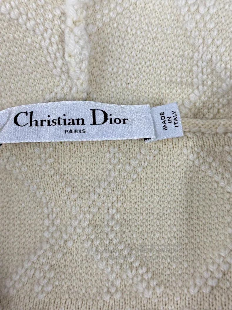 Dior Dior Rattan plaid white plush hooded zipper jacket Size XS / US 0-2 / IT 36-38 - 4 Thumbnail