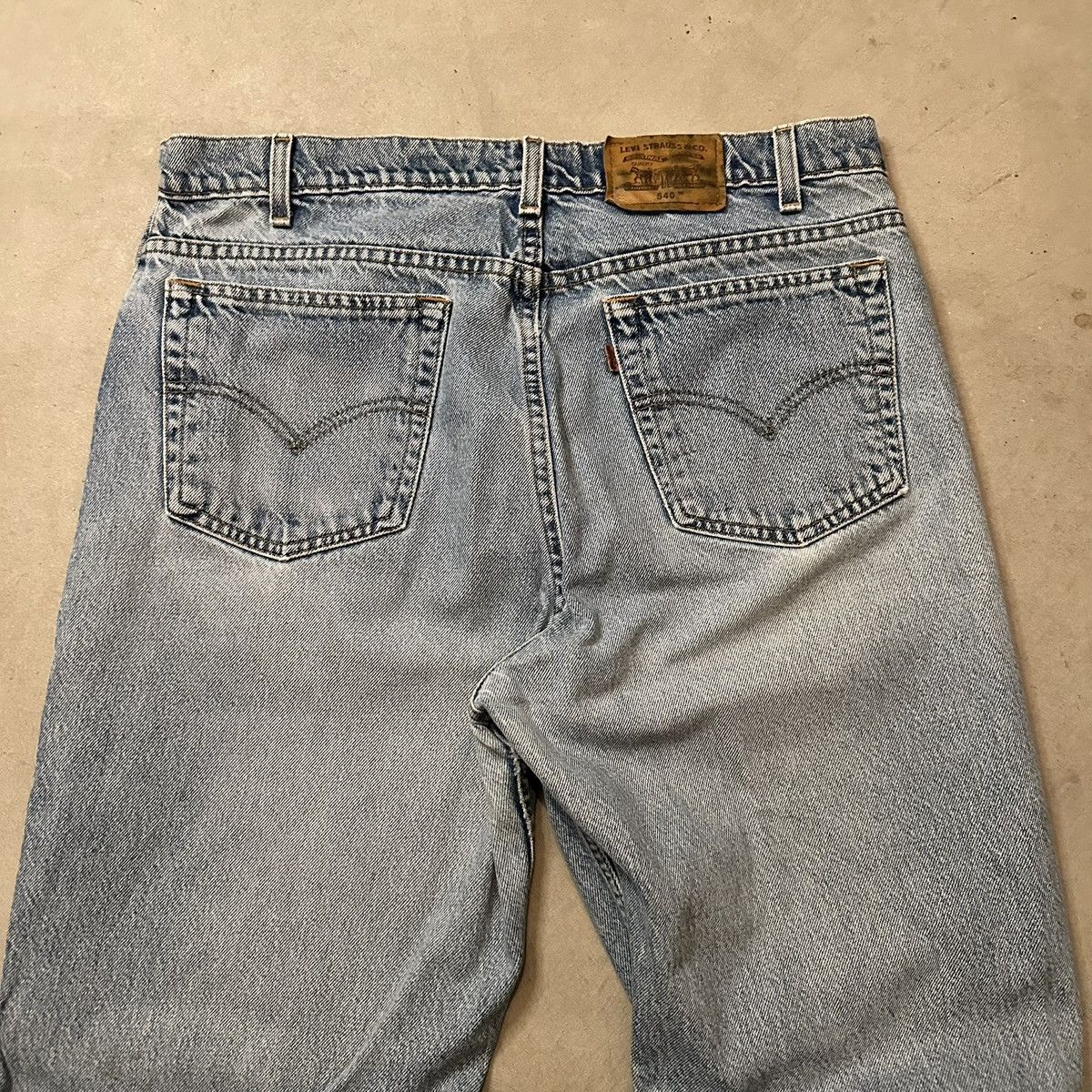 Levi's Vintage 90s Levis 540 Washed Denim Bronze Tab Blue Jeans Size US 36 / EU 52 - 2 Thumbnail