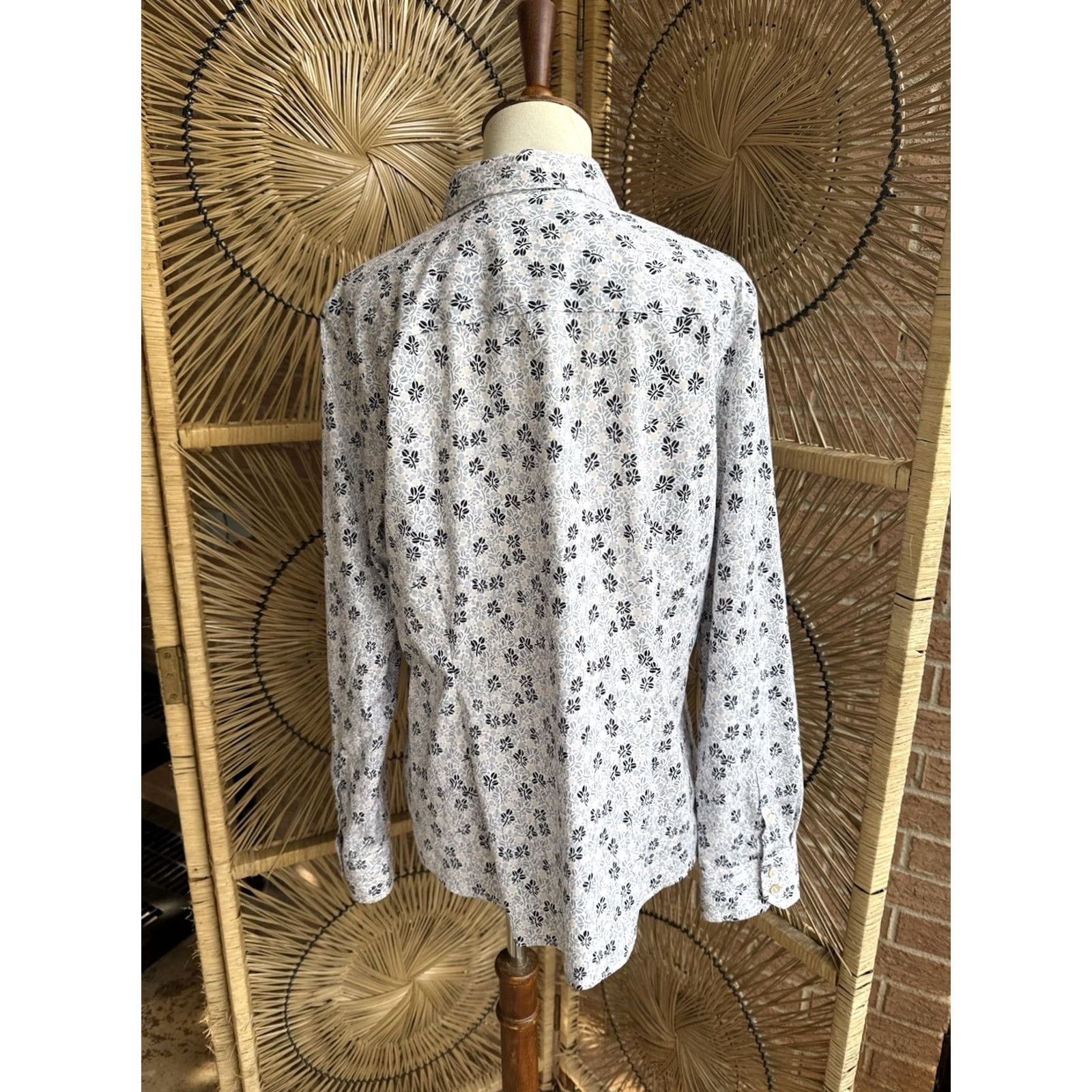Talbots Talbots No Iron Shirt Long Sleeve Floral Size 14 Women Button-Up Multicolor Shirt Ladies 14 Size XL / US 12-14 / IT 48-50 - 3 Thumbnail