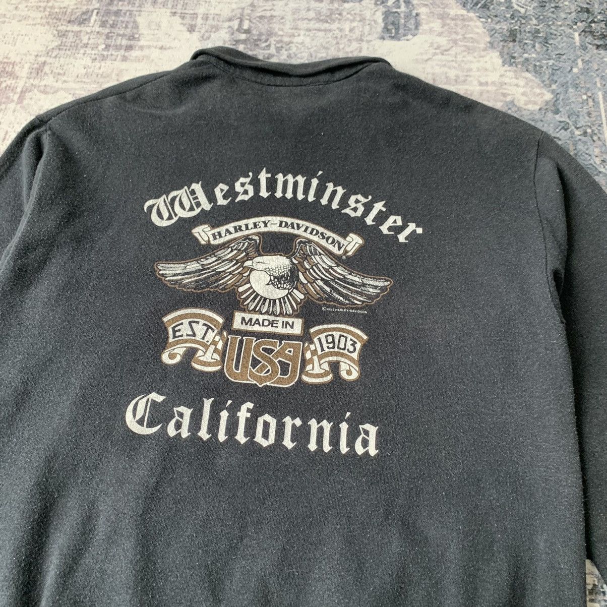 Harley Davidson × Vintage 1982 Harley Davidson Half Zipper Sweater Size US L / EU 52-54 / 3 - 7 Thumbnail