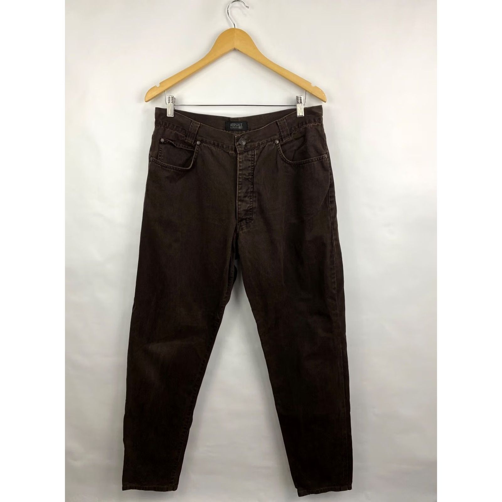 Versace VINTAGE Versace Pants Brown 90s Classic V2 Men's 36 Brown 30in Inseam 78cm Y2K Rare Retro Fashion Size US 36 / EU 52 - 5 Thumbnail