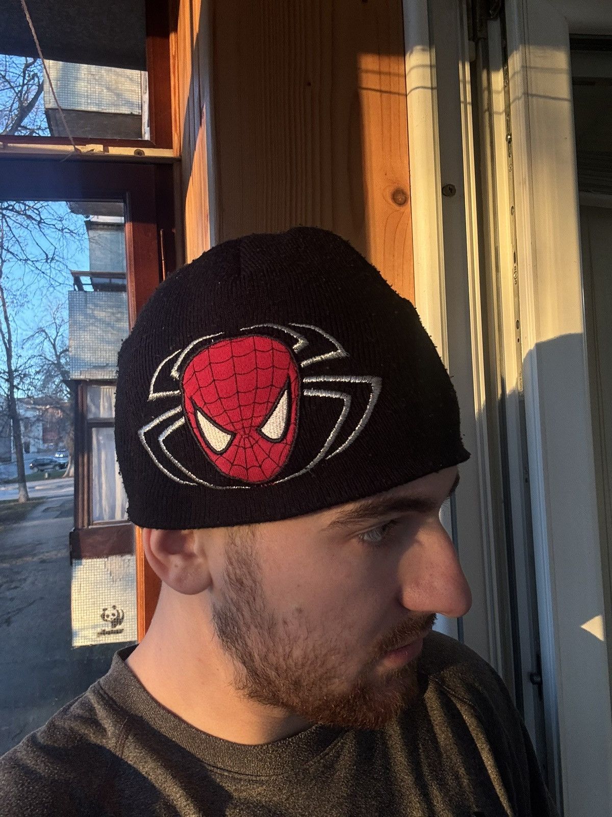 Spyder × Vintage Spider Man rare black hat Size ONE SIZE - 1 Thumbnail