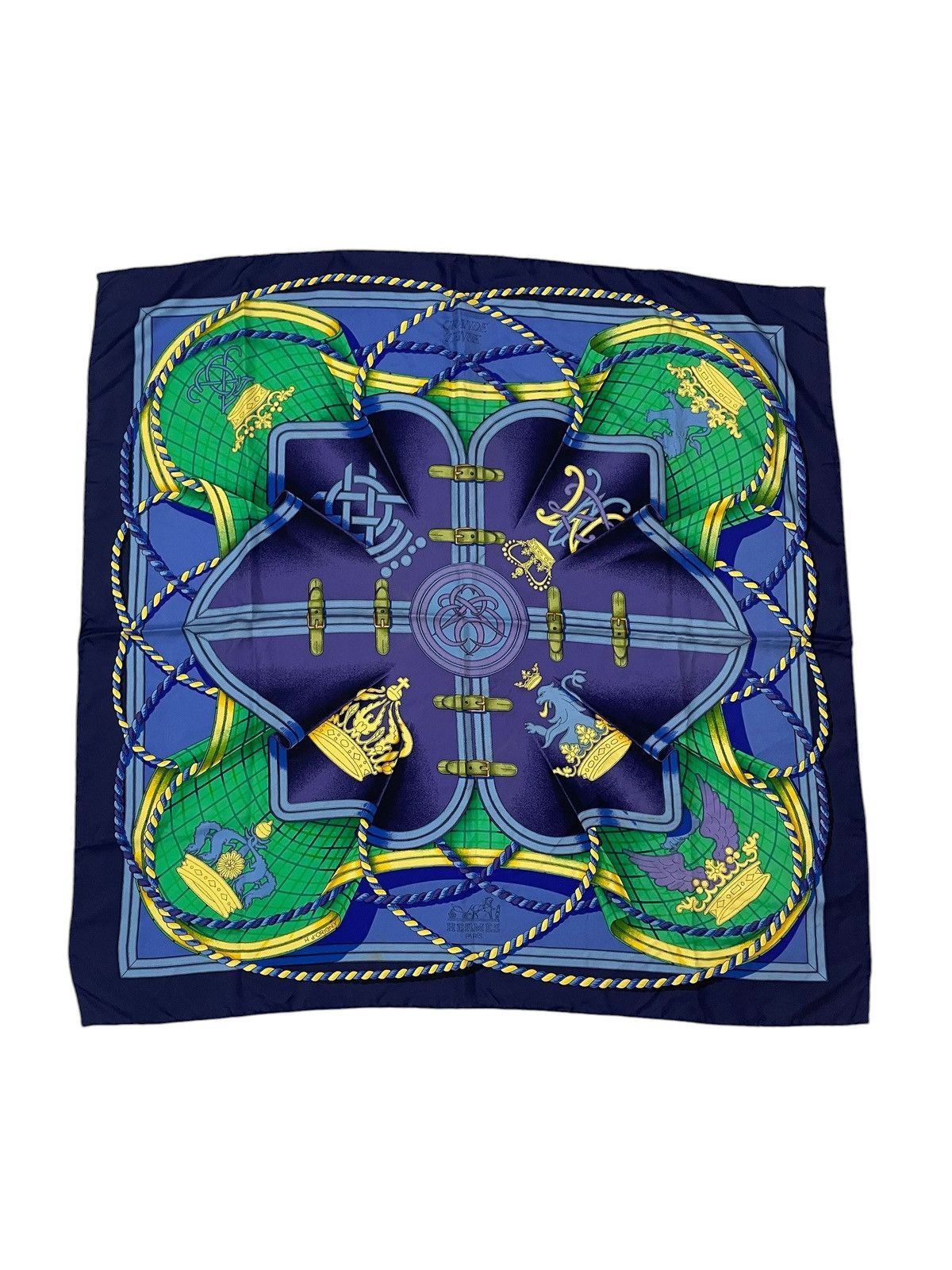 Hermes Vintage HERMES Scarf Size ONE SIZE - 2 Thumbnail