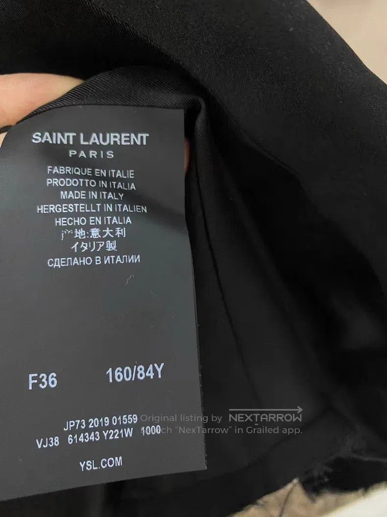 Saint Laurent Paris Saint Laurent Paris Wool Coat Size XS / US 0-2 / IT 36-38 - 4 Thumbnail