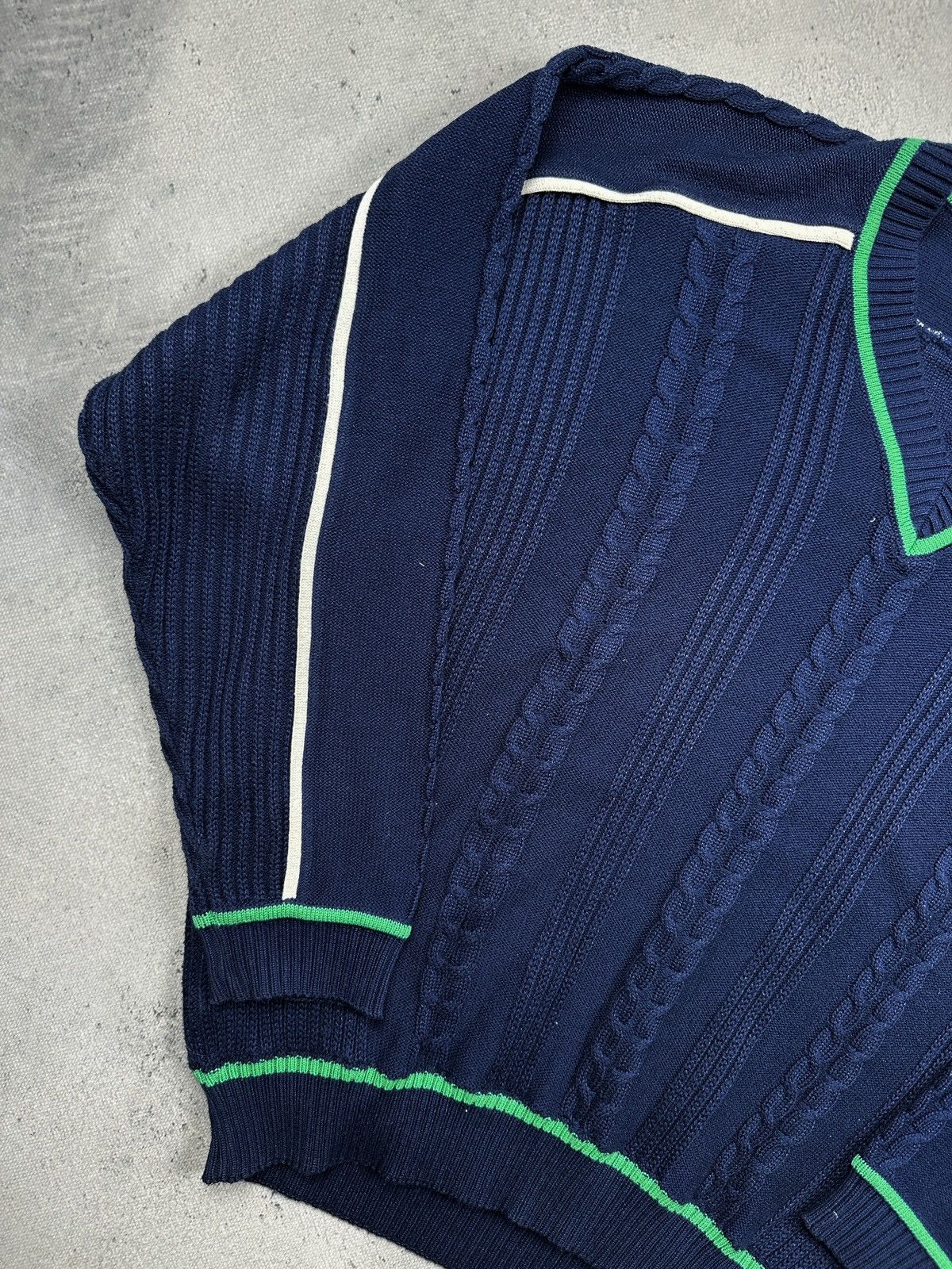 Adidas Vintage Adidas Exclusive Club Cable Knit Sweater Germany 80s Size US XL / EU 56 / 4 - 5 Thumbnail